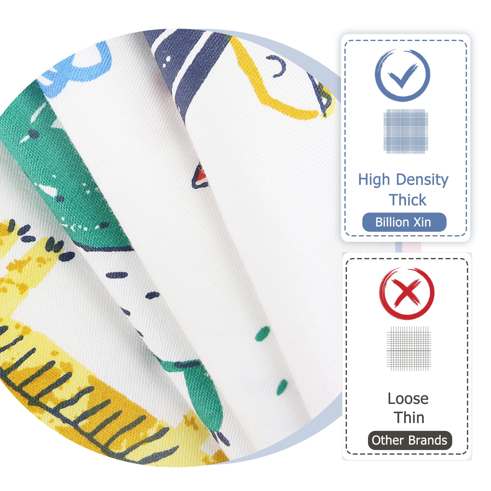 Juego de 2 fundas de almohada para niños, 100 % algodón, 40 x 60 cm, funda de almohada suave y transpirable, para niños y niñas, funda de almohada de bebé con sobre
