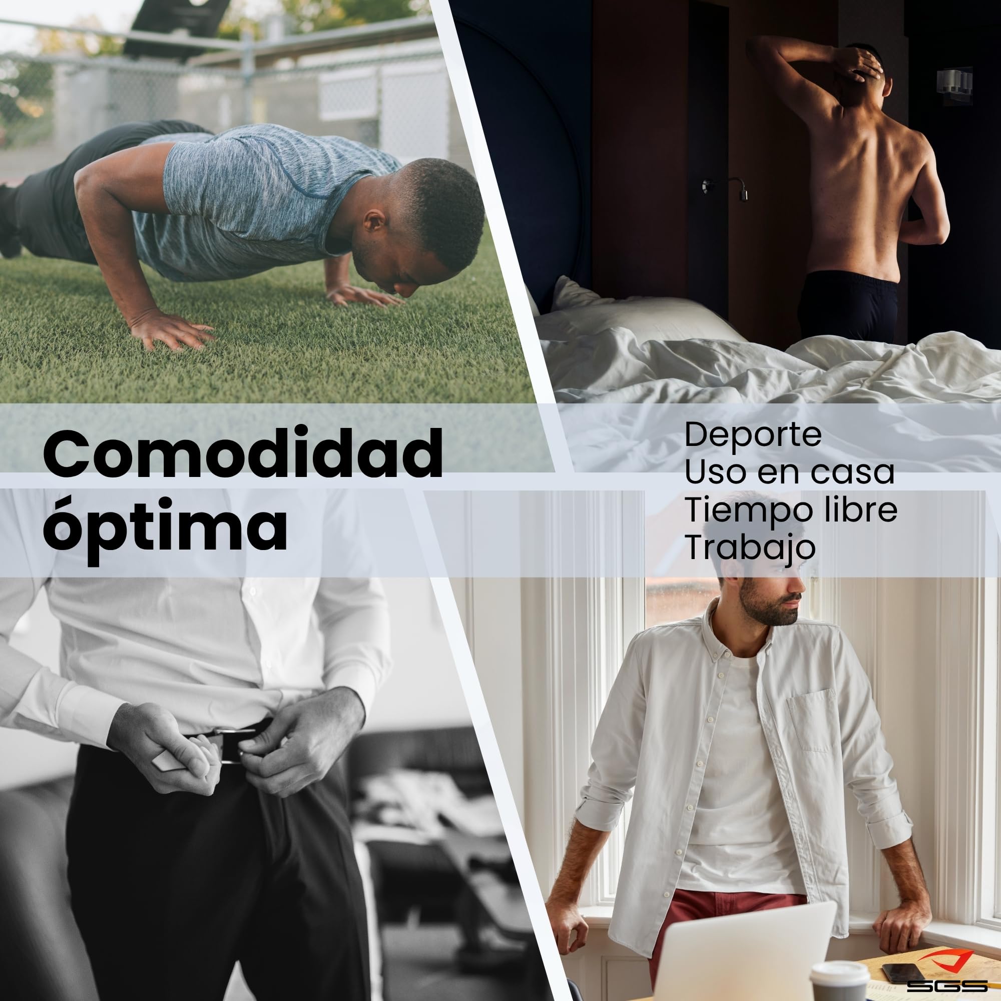 SGS Pack de 6 o 10 Calzoncillos Hombre Boxer de Algodón - Calzoncillos Hombre Tela Cómodos - Boxer Hombres Pack