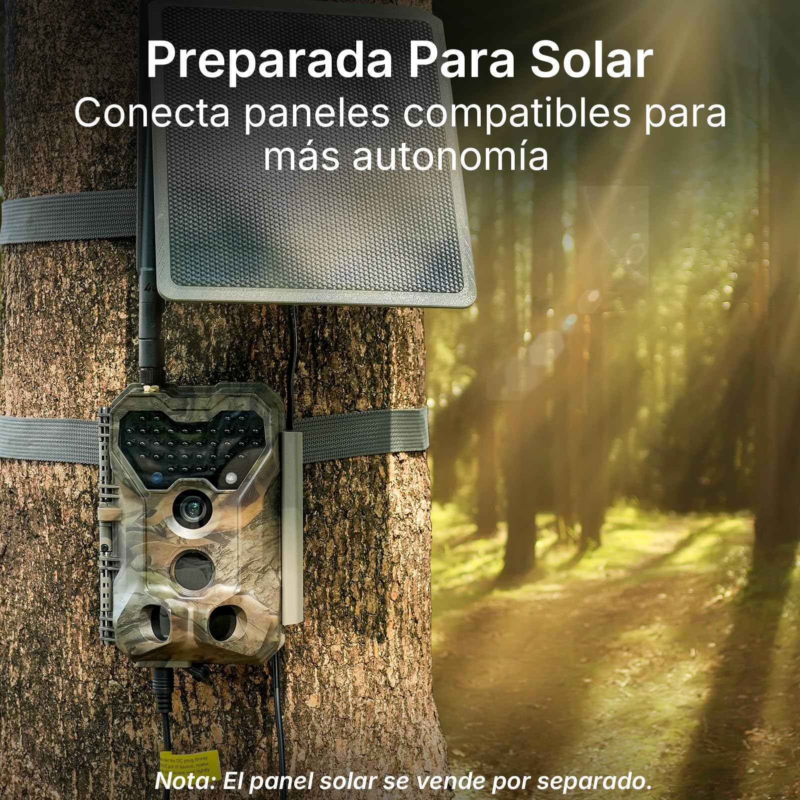 GardePro X70 Pro Camara Fototrampeo 4G LTE con Transmisión en Vivo y GPS, Batería de 7800 mAh y Tarjeta SD de 64 GB, 48MP 1296P Cámara Caza, IP66 Cámara Fototrampeo con Envío al Móvil