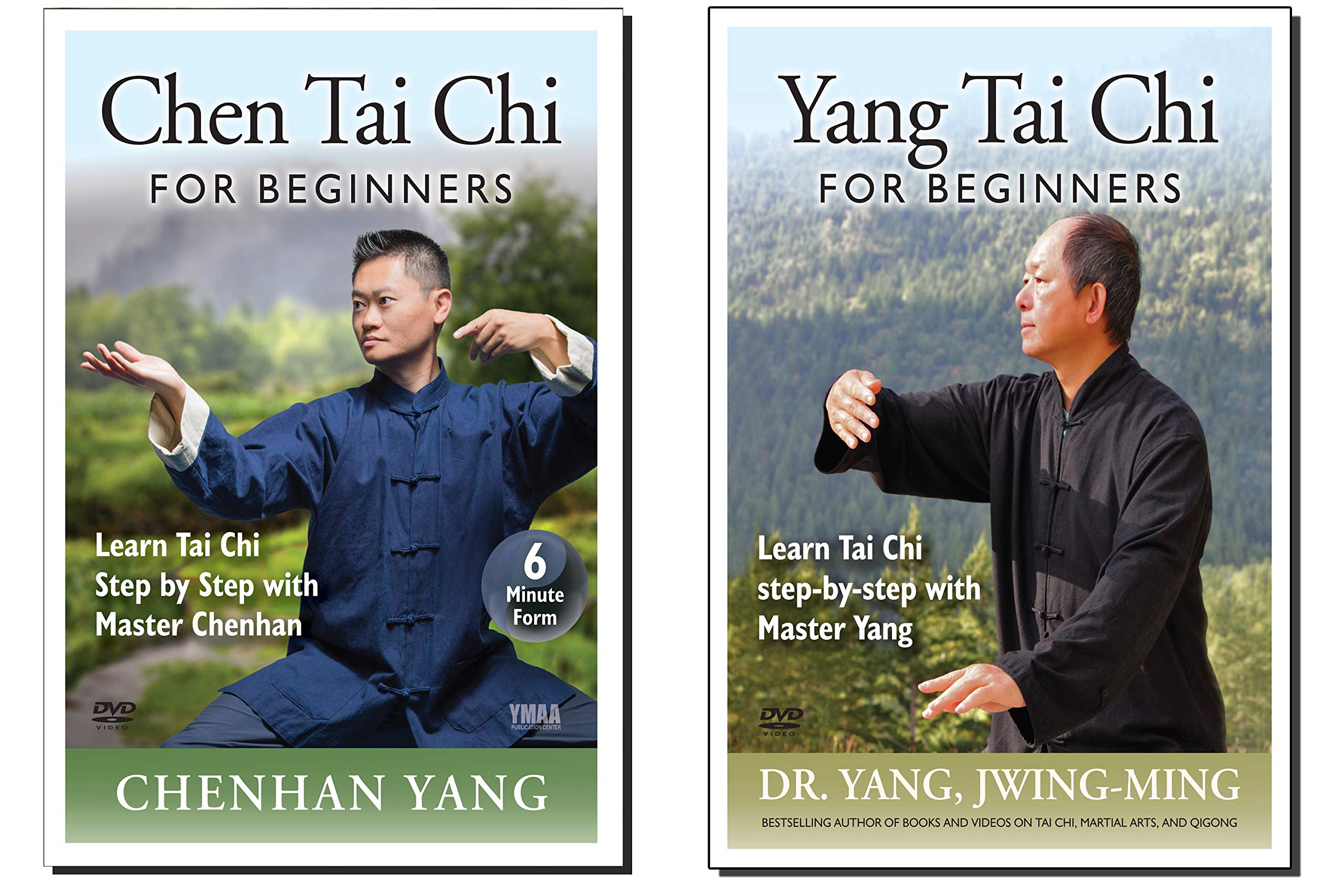 Bundle: Popular Tai Chi for Beginners 2-DVD (YMAA) Chen Tai Chi DVD and Yang Tai Chi DVD **BESTSELLERS**