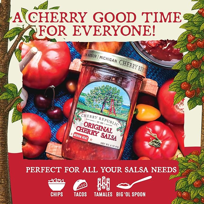 Salsa de Cereza Cherry Republic Original, 16 oz - Salsa Chunky Media miniatura 5