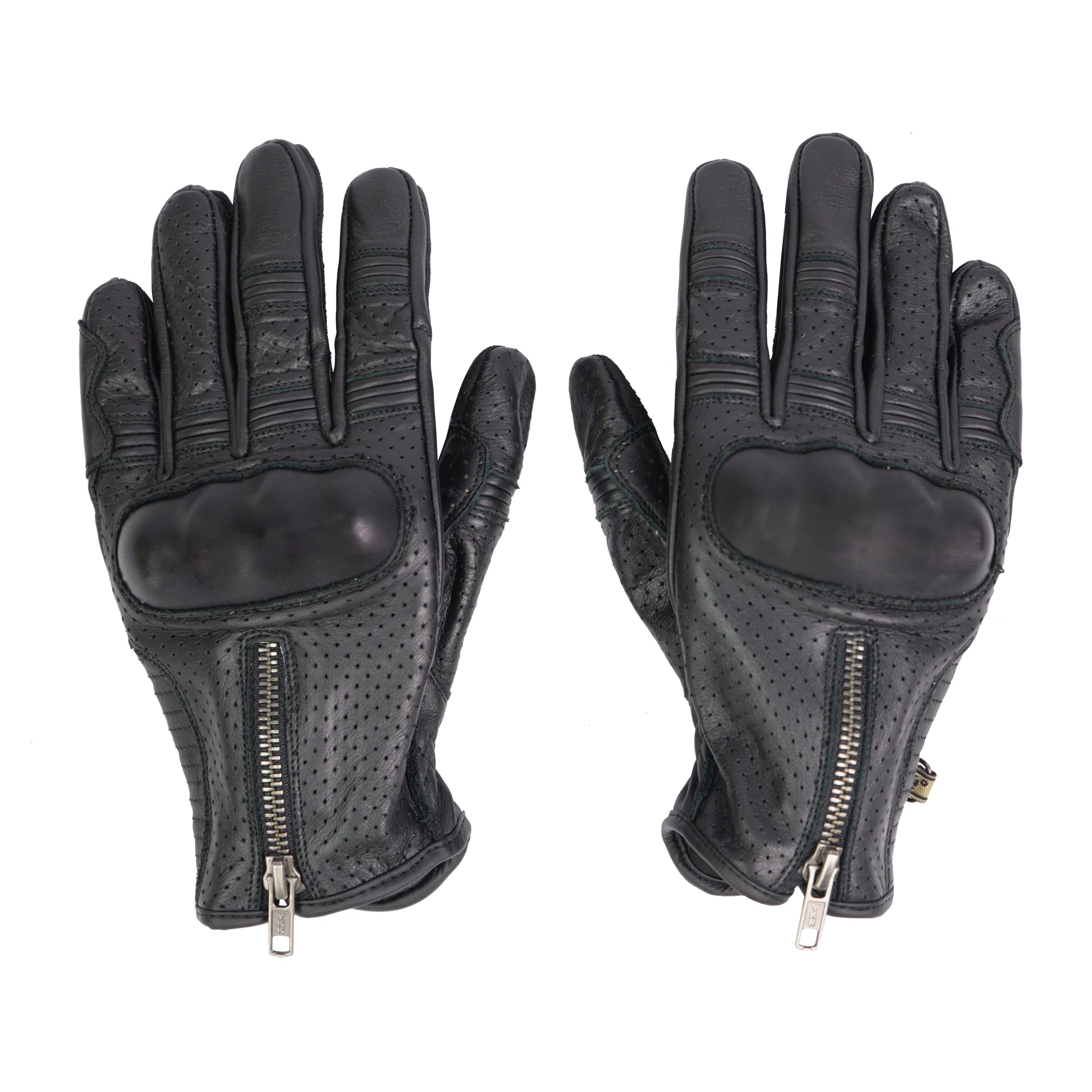 BY CITY | Guantes de Verano para Moto | Guantes de Piel de Chivo | Protecciones Rígidas en Nudillos | Zonas Acolchadas | Refuerzo Antiabrasión en la Palma | Transpirables