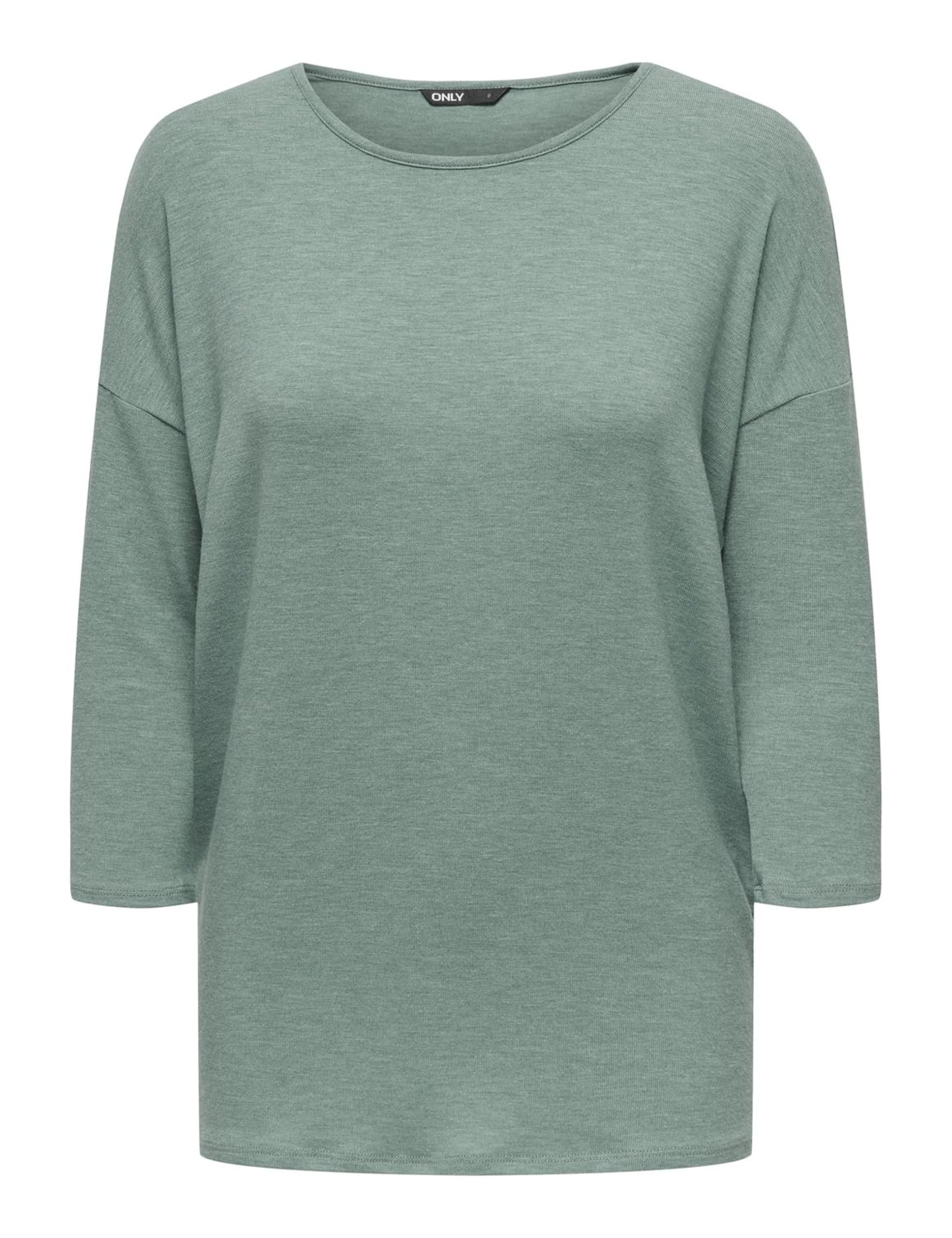 Only Women's Vert T-Shirt Glamour Manches 3/4