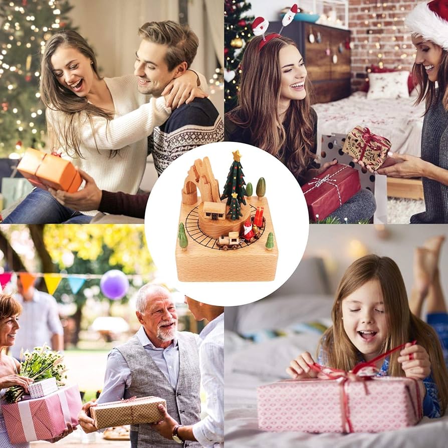 木製クリスマスツリー 　オルゴール オルゴールツリースタンダードは、シナ・ニレ、ナラ、クルミ