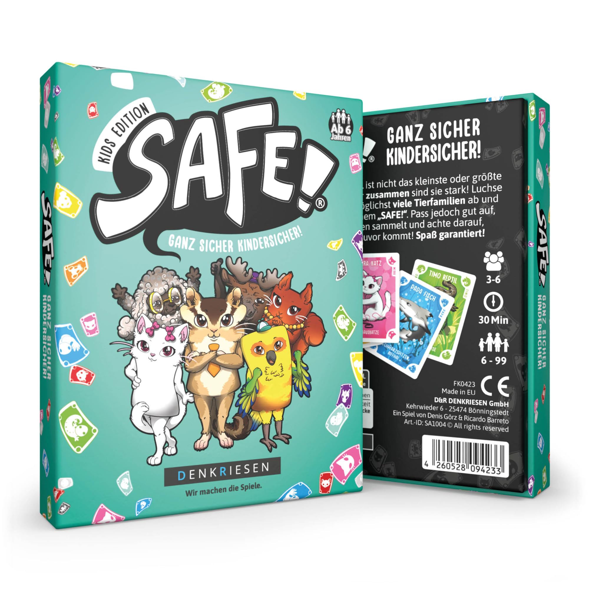 DENKRIESEN - Safe!® | Familienspiel | Kartenspiel | Reisespiel | Geburtstagsgeschenk | Partyspiel | Kinderspiel (Kids Edition Ganz sicher kindersicher!)