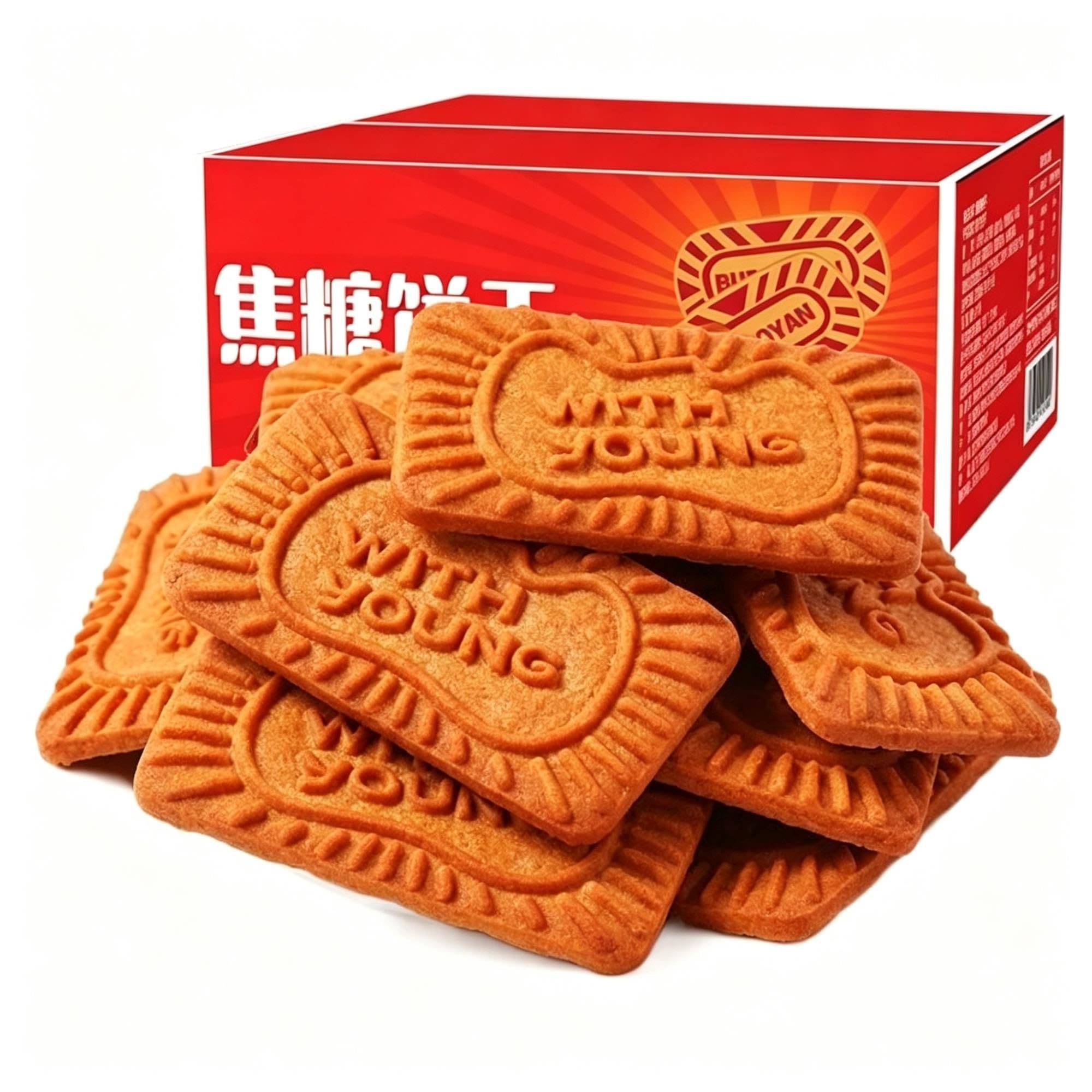Biscotti al caramello Snack croccante da 520 g