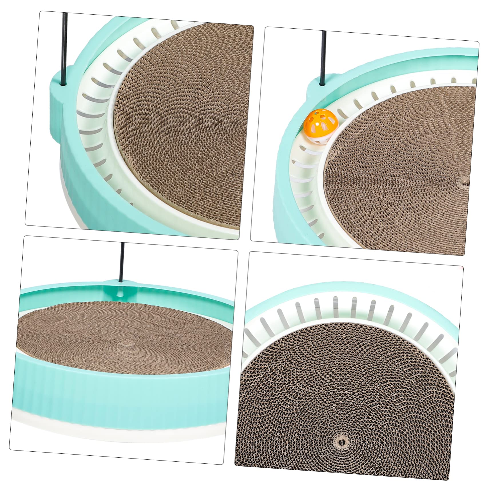 TOYANDONA Katzen Kratzbrett Mit Spielball Interessante Kratzmatte Für Katzen Multifunktionales Katzenzubehör Zur Krallenpflege Und Farbiger Kratzspielplatz Für Haustiere