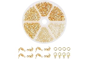 Premium 500pcs Jewelry Making Accessory Set for Bracelets, Earrings and Necklace