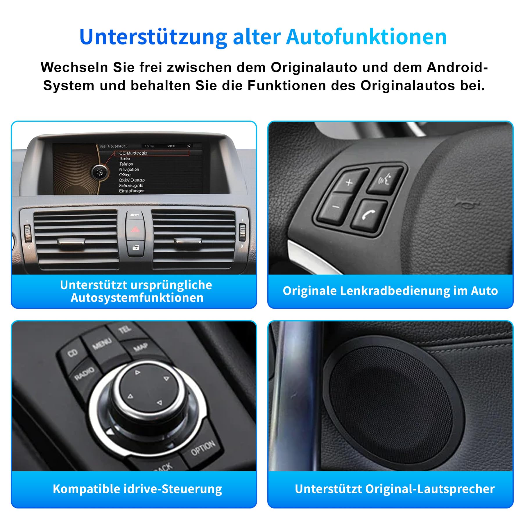 BMW 1-serie E81 t/m E87 Carplay en Android auto navigatie 10.25 inch