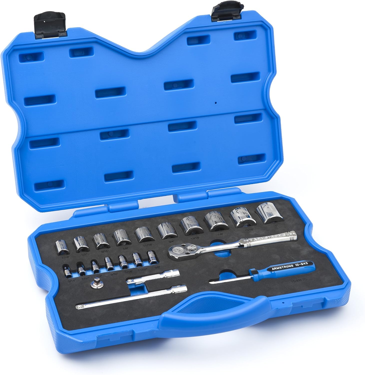 Armstrong 15335 1/4Inch and 3/8Inch Drive 6 Point InchSAE Socket