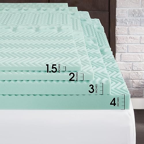 Miniatura 6 de Dream Serenity EcoZone - Cubrecolchón de espuma viscoelástica de 4 pulgadas, tamaño King