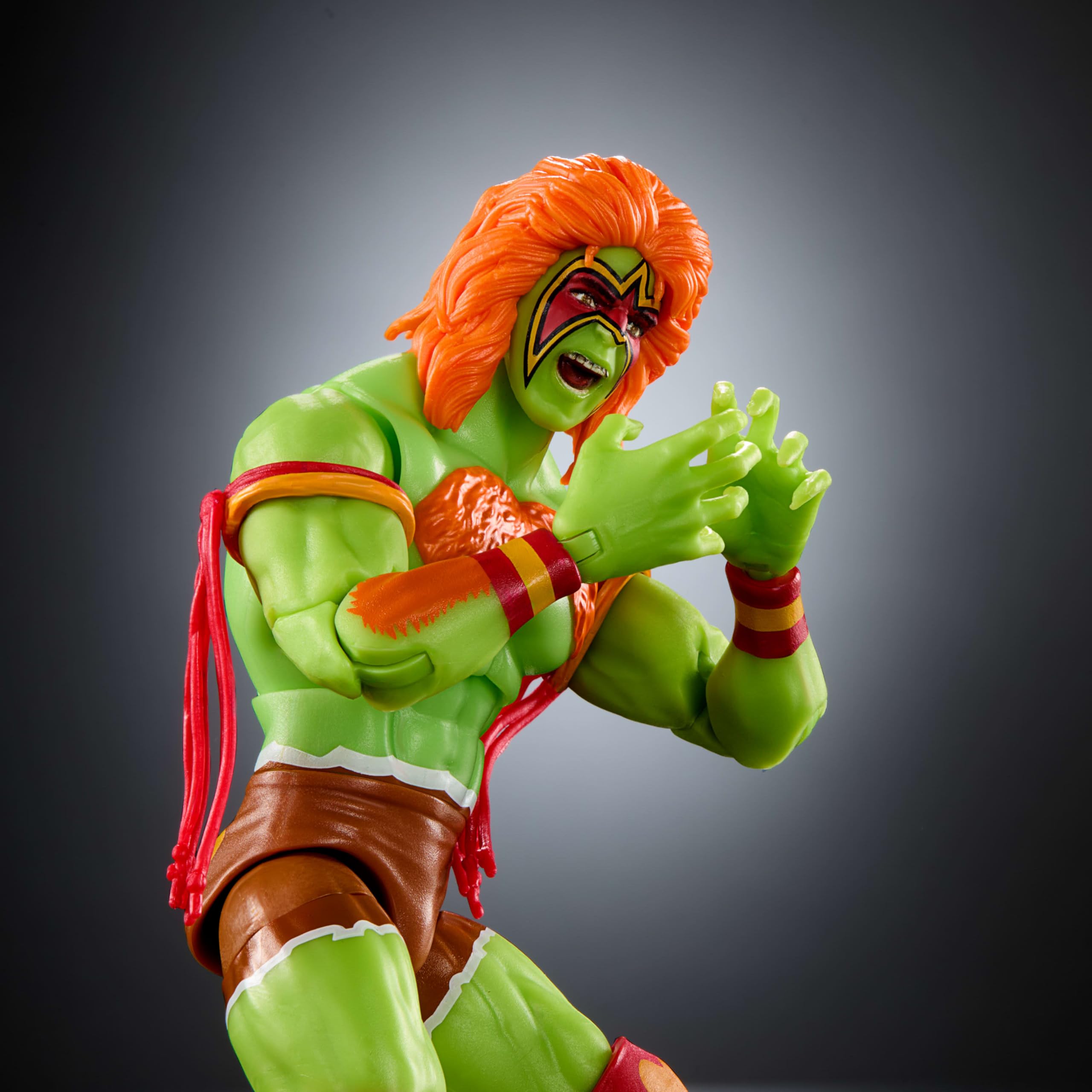 WWE Mattel x Street Fighter Ultimate Warrior As Blanka Action Figure, 6-inch Elite Collectible Wrestling Series Mashup - Image 4