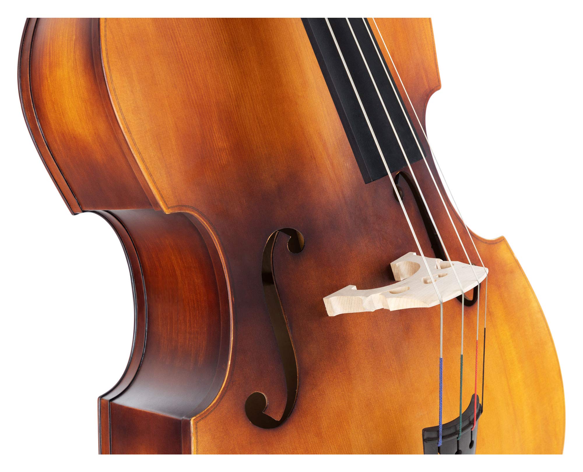 Classic Cantabile DBP-110 Kontrabass - 3/4 Größe - Korpus aus gesperrtem Holz - Hals: Ahorn - Griffbrett: Blackwood - inkl. Bogen, Gigbag und Kolofon
