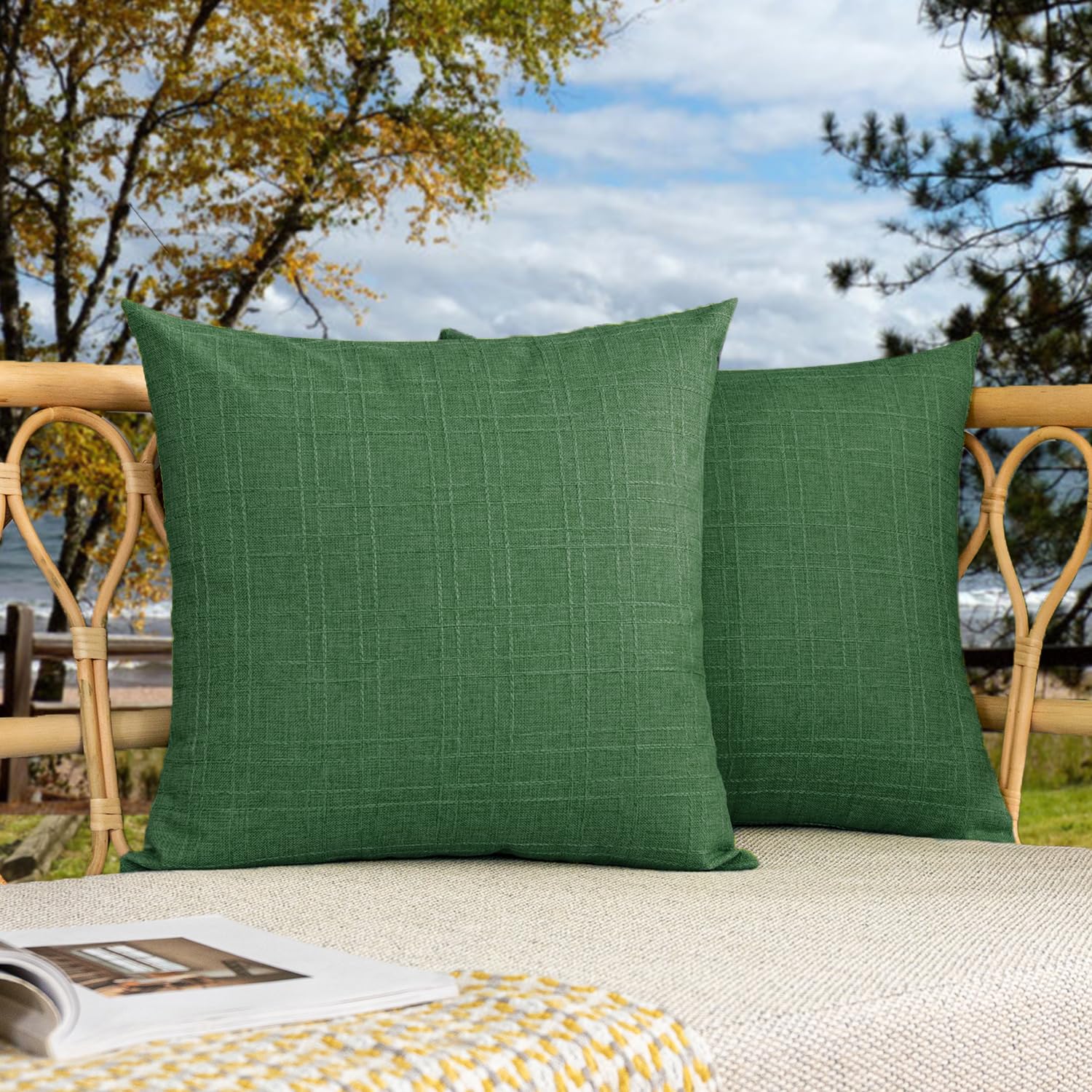 Amazon.co.jp: Kevin Textile アウトドア防水66cmx66cm枕カバー2パック