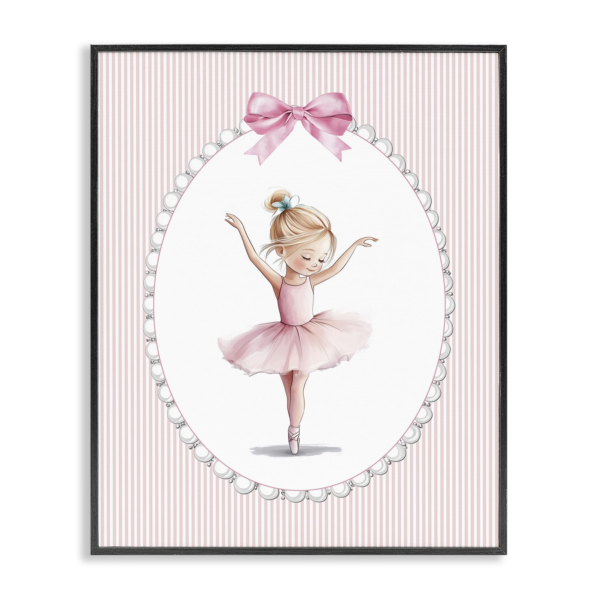 'Dance Pink Ballerina'| Framed Giclee Art