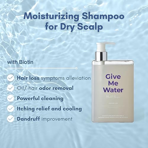 Miniatura 2 de GiveMeWater Shampoo - Solución profesional para la pérdida de cabello para hidratar y calmar el cuero cabelludo seco (12.17 fl oz)