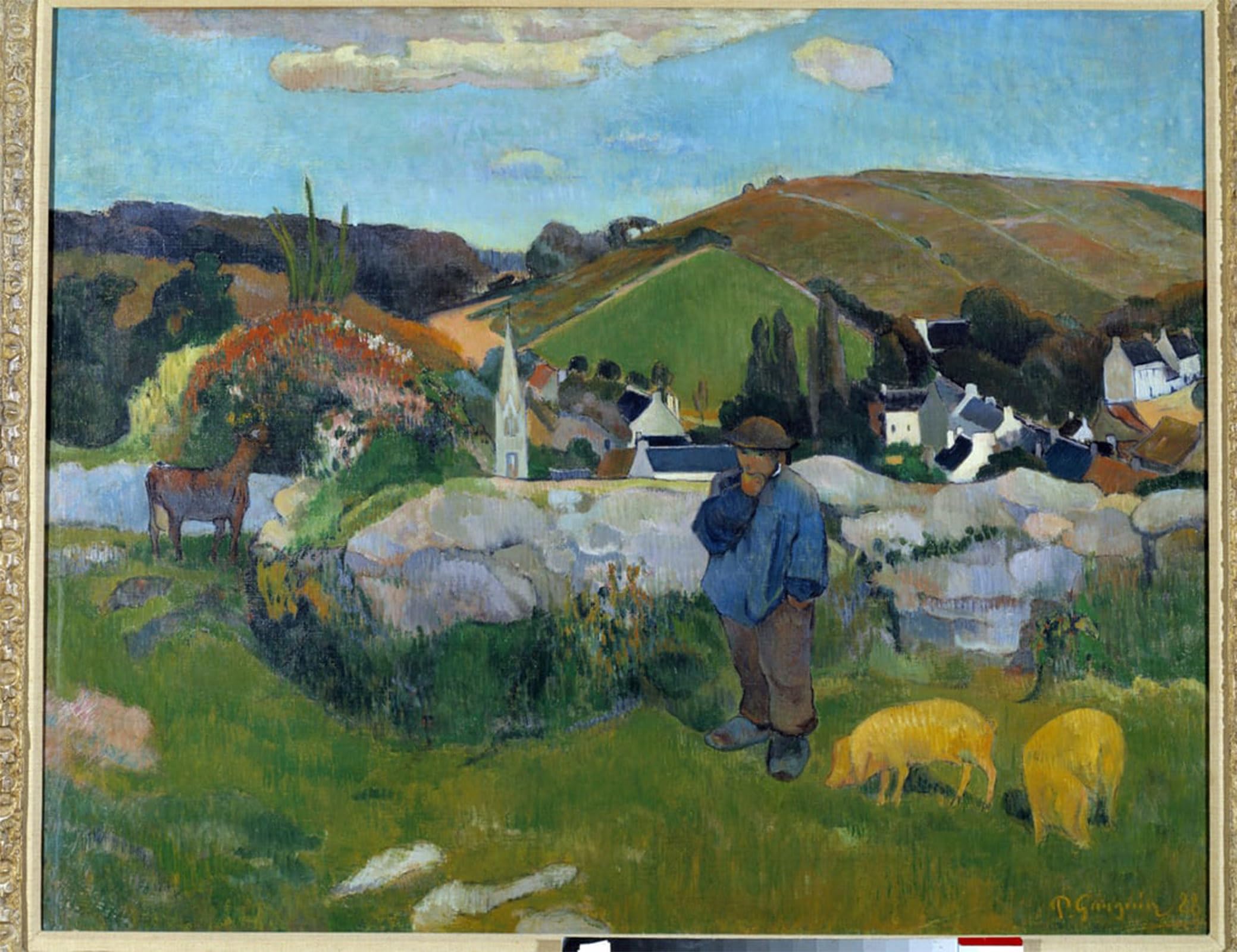 SERENDIPITP Aesthetic Poster Photo Wall Print Retro Picture the Pork in Brittany in by Paul Gauguin Modern Wall Artwork for Home Decor 60x90cm
