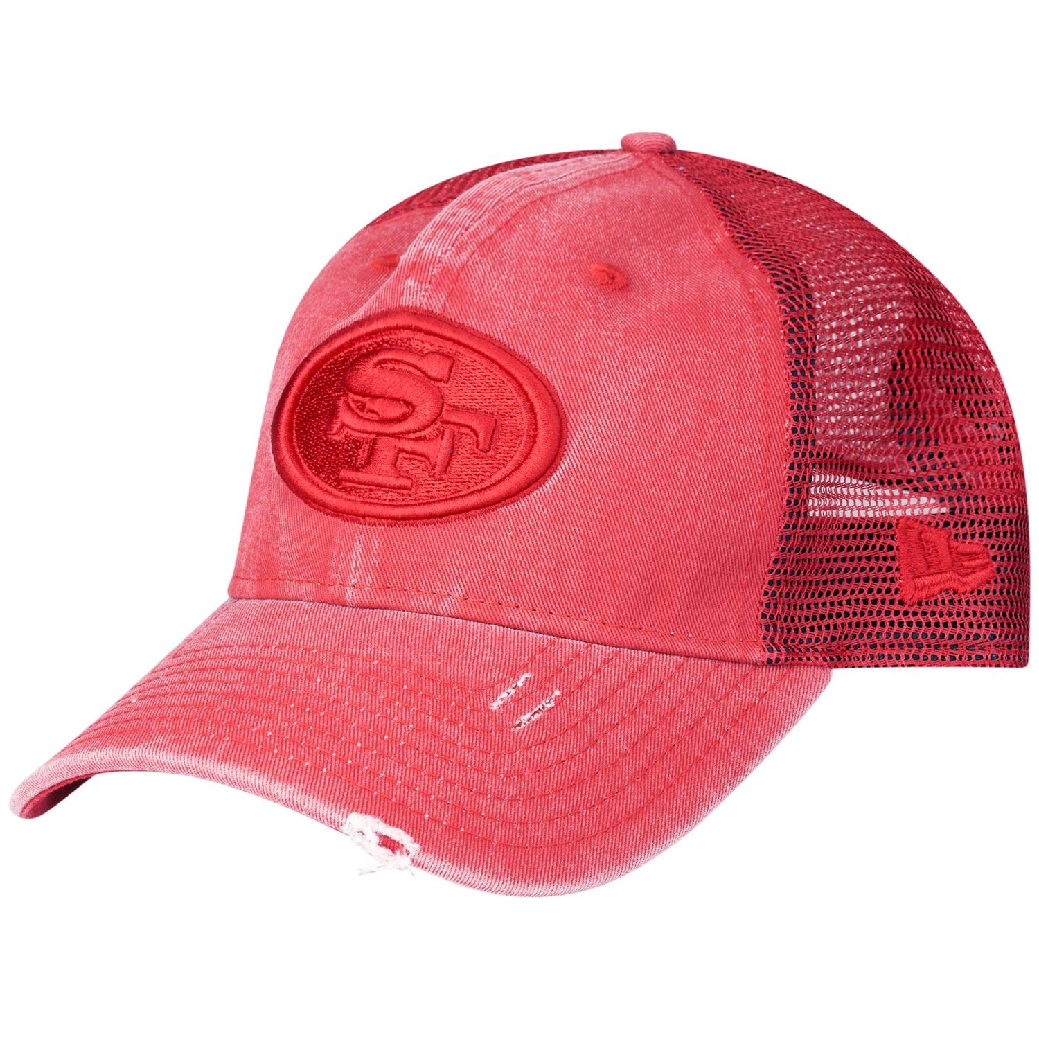 New Era 9Twenty Trucker Cap - Washed San Francisco 49ers red - One Size