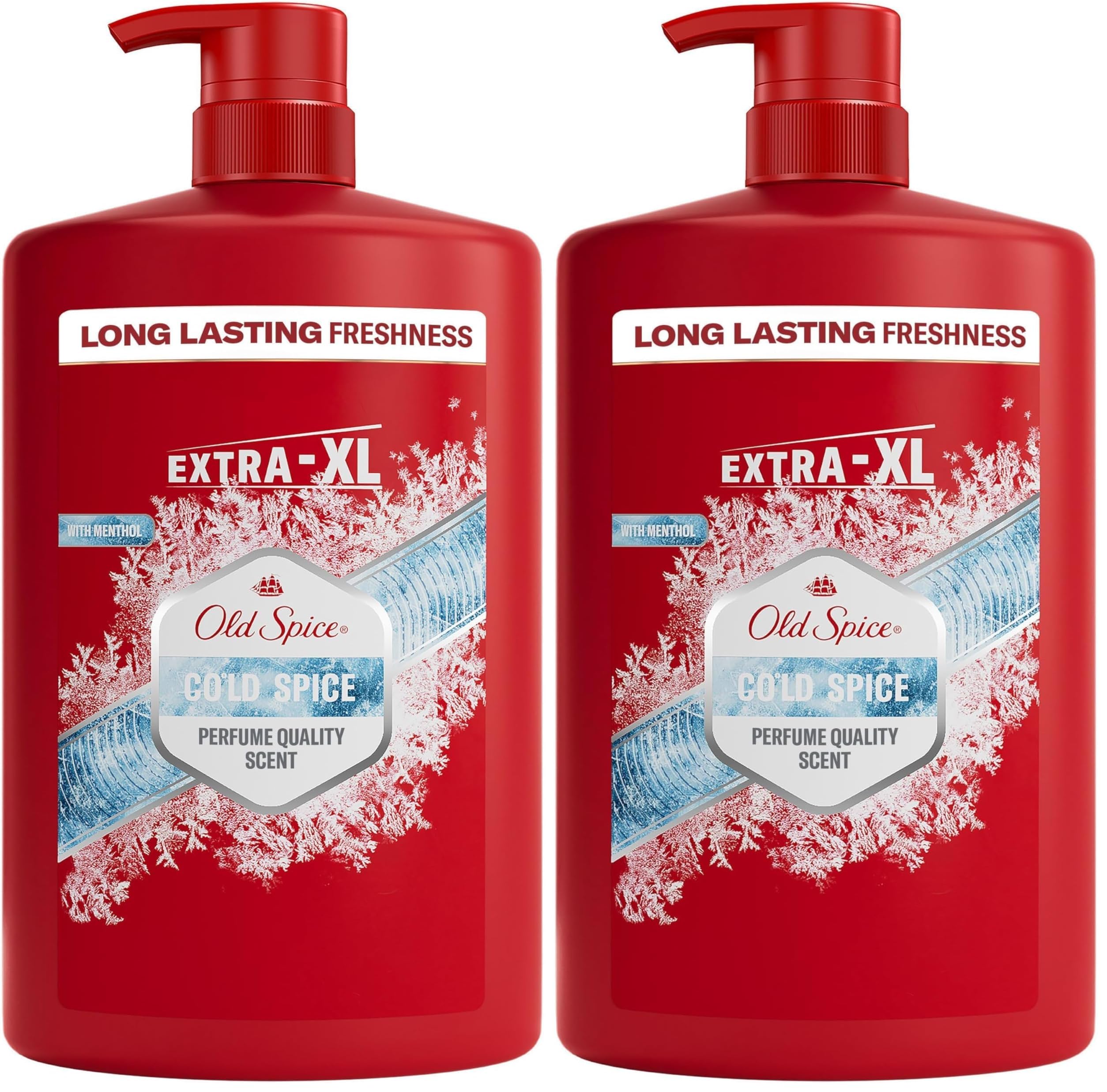 Old Spice Cold Spice Men’s Duschgel & Shampoo 1000ml (Packung mit 2)