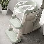 Jool Baby Potty Training Seat with 2 Step Ladder for Toddlers - Splash Guard, Adjustable Height (Sage)