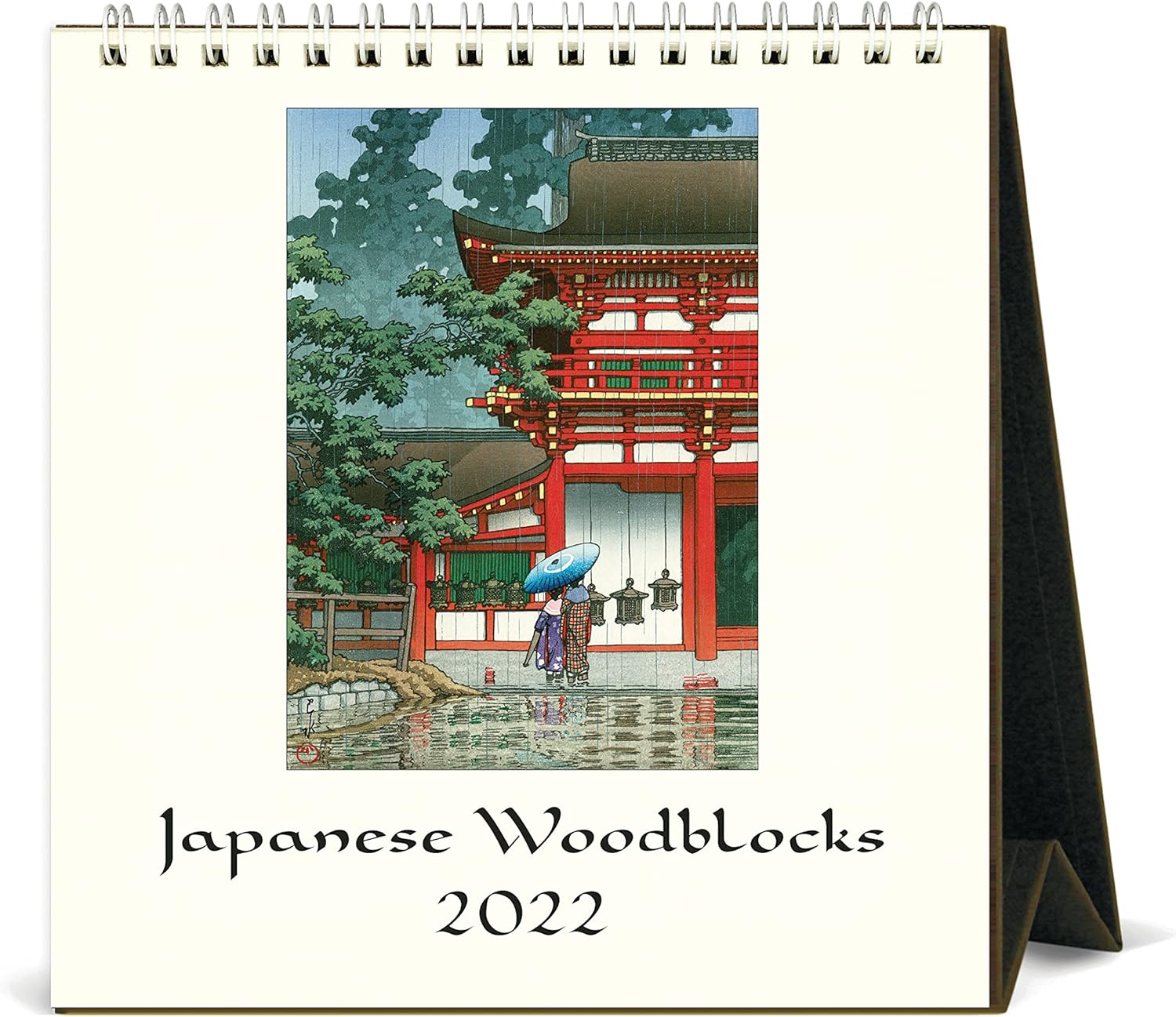 Cavallini 2022 Desk Calendar, Vintage Japanese Woodblock Posters (CAL22