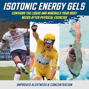 Sprint | Energy Gel with Caffeine | Easy to Digest | Improves Alertness & Concentration | Zero Fat Zero Sugar | 23g Carbohydrates + Electrolytes & B-Vitamins (Pack of 20 x 60 gram) (Fruit Burst)