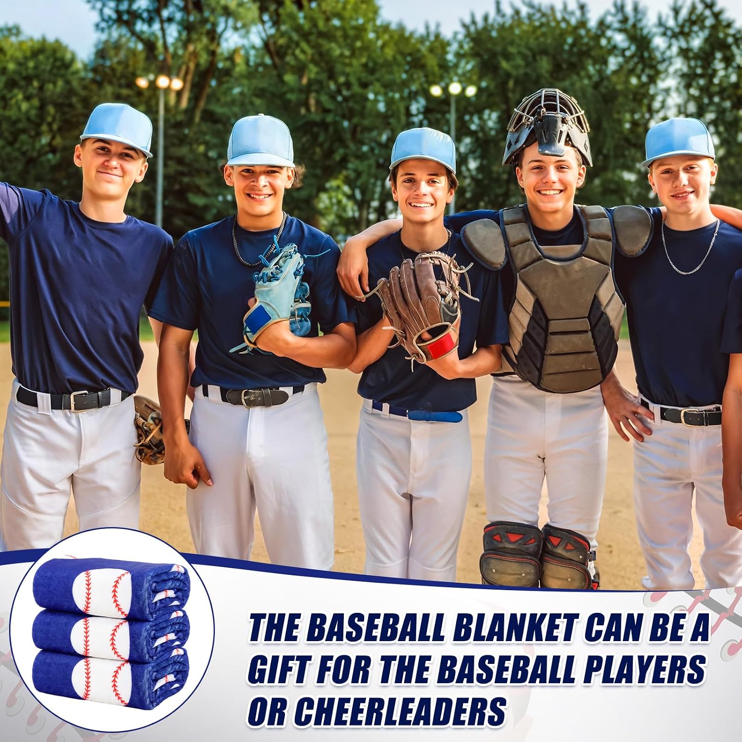 Fanfanwin 1 Pcs Baseball Flannel Blanket 40"x60" Baseball Fleece Throw Blanket for Teen Team Coach Gifts Ball Themed Accessories Decoration for Sport Lovers Birthday Adult Gift Favors