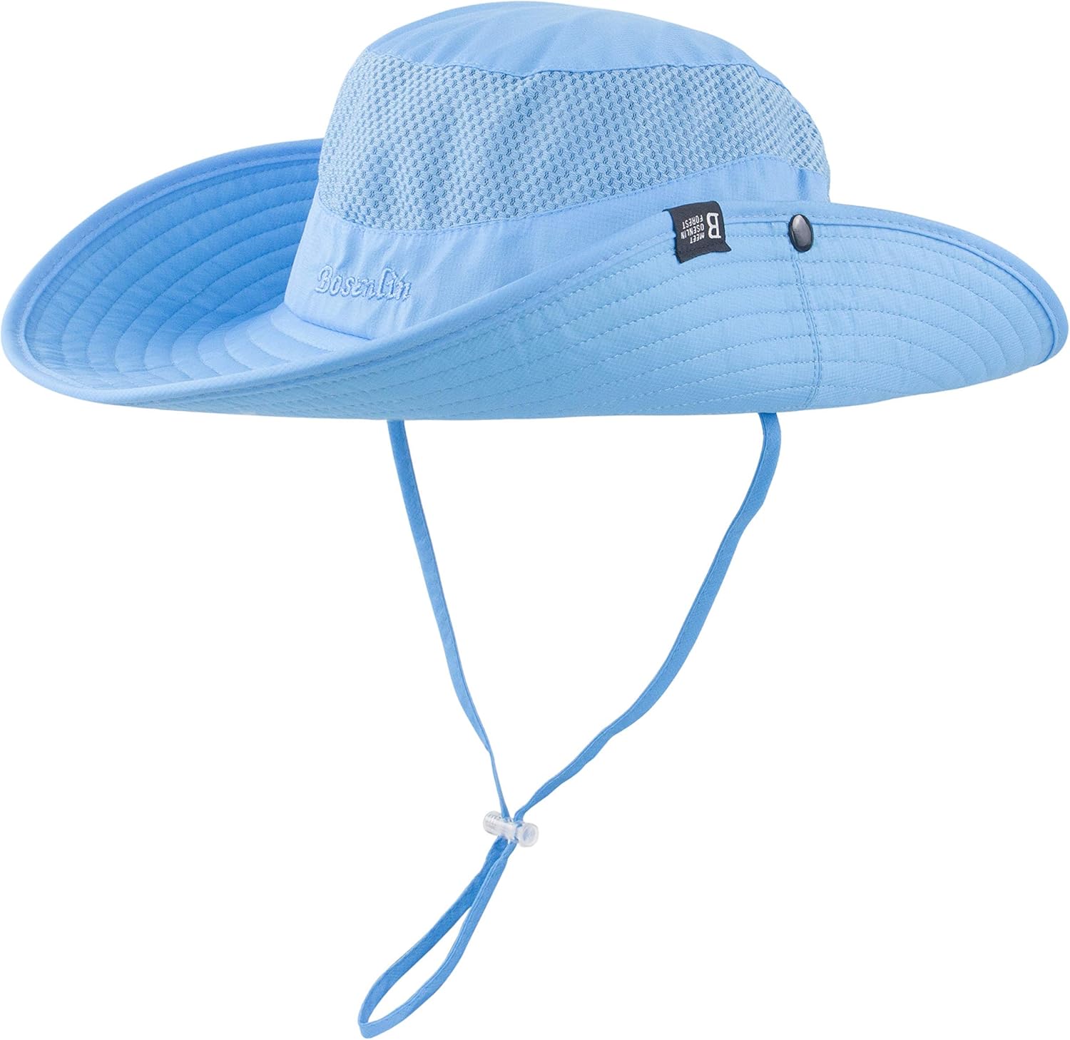 Women's Summer Sun Outdoor UV Protection Foldable Mesh Wide Brim Beach Fishing Bucket Hat - Image 3