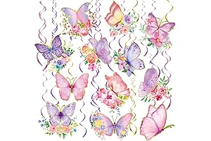 Endearing Hanging Butterfly Decorations: A Symphony of Pastel Elegance