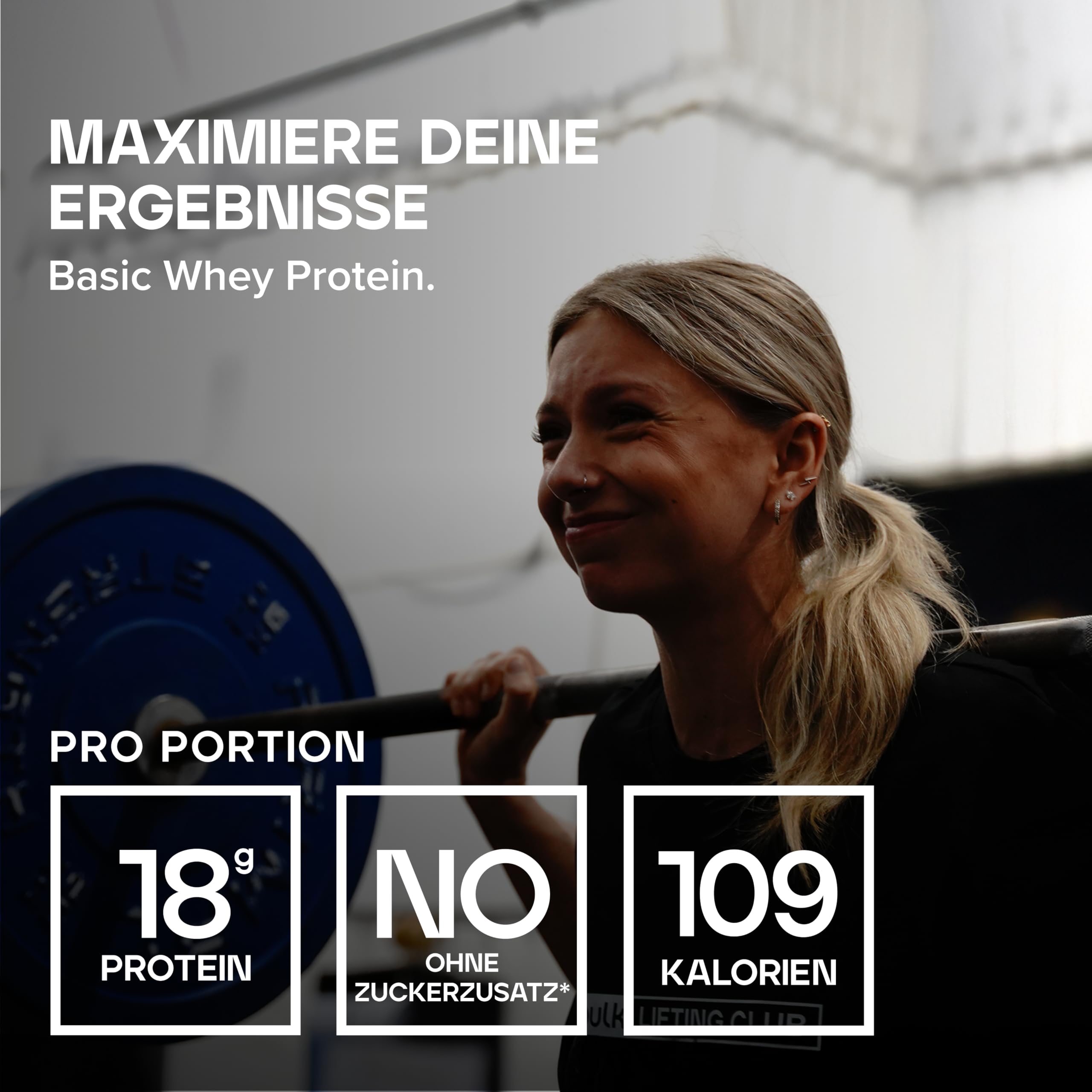 Bulk Basic Whey Protein Pulver | Vanille | 1,25 kg | 41 Portionen | Bis zu 18 g Eiweiß Portion | Zuckerarm | Schnell verdauliche Formel | Fitnessstudio Supplement Unterstützt Muskelaufbau Regeneration