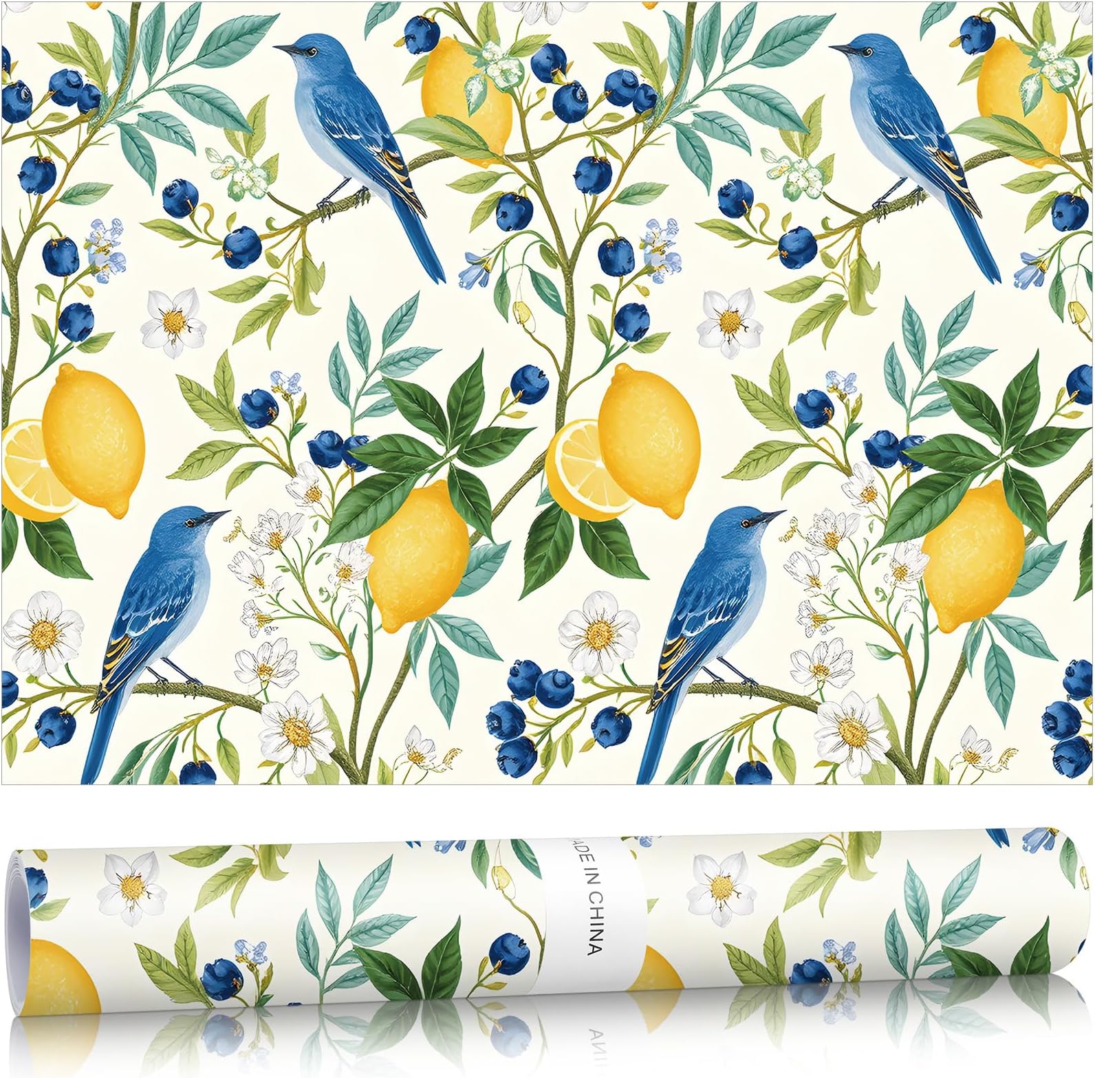 Gersoniel 10 Sheets Drawer Liners for Dresser Scented Drawer Liners Non Adhesive Scented Paper for Fragrant Home Shelf Closet(Lemon Scent,Lemon Pattern)