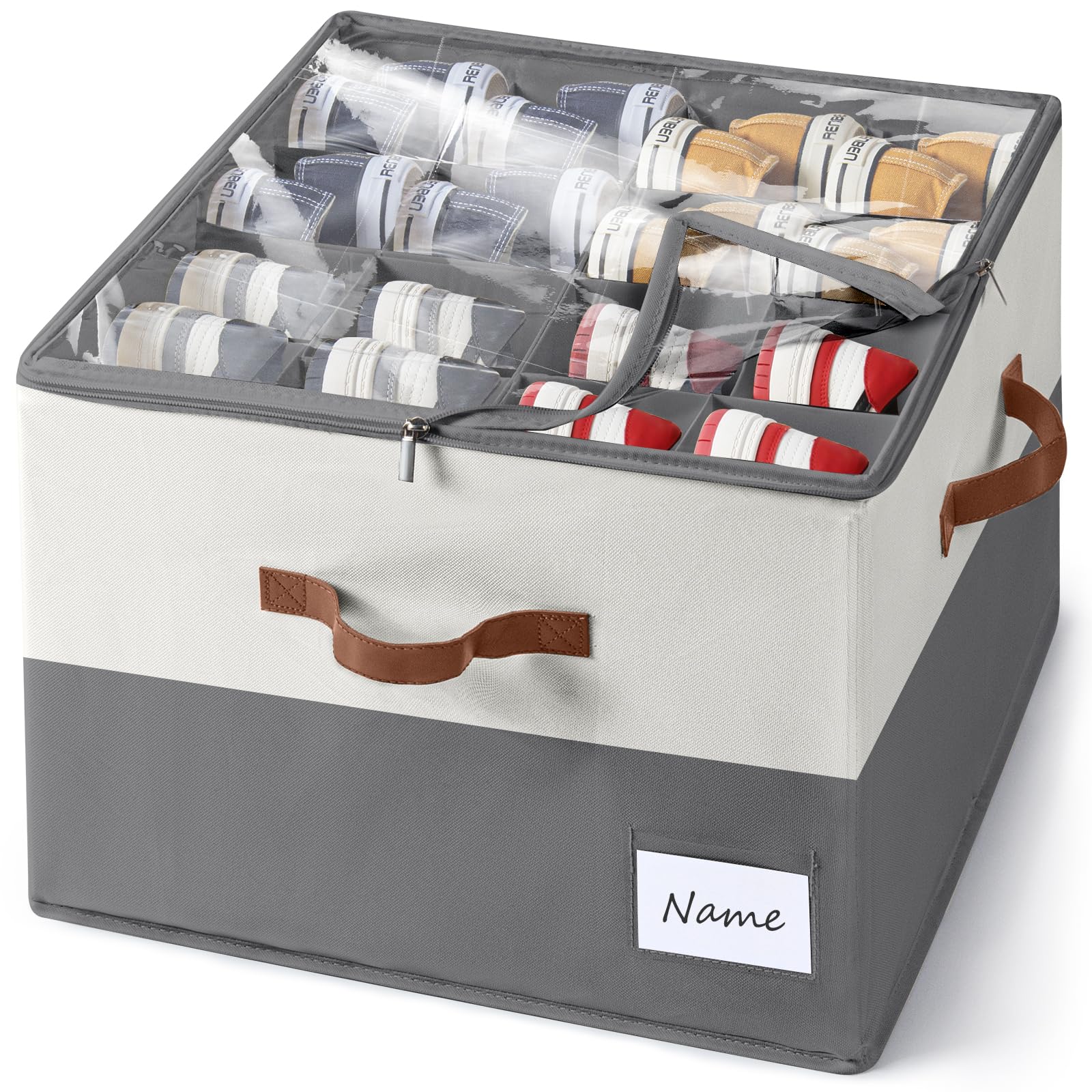 Shoe Box Storage Latitude Run® Shoe Organizer For Closet, Fits 16