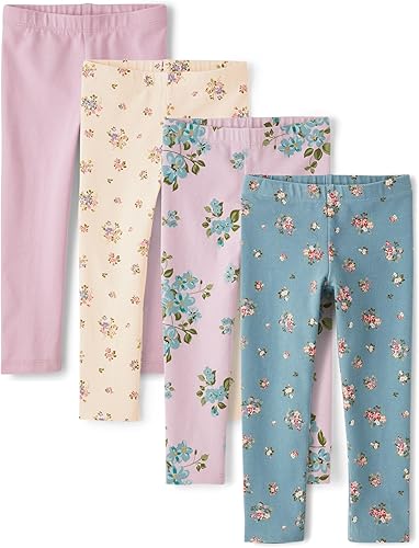 The Children's Place Baby-Girls and Toddler Printed Leggings, Multipacks