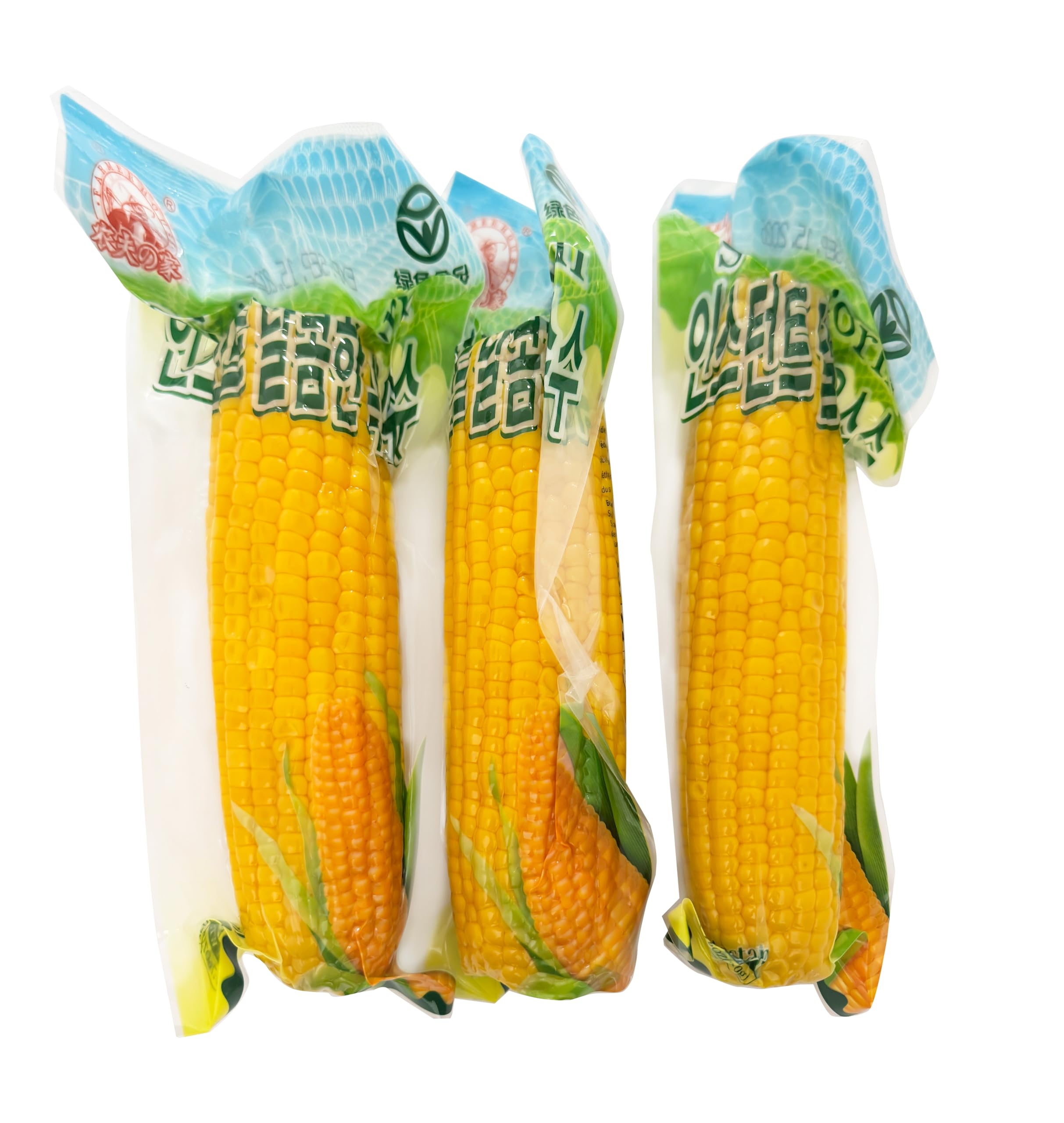Farmer House Pre-Packaged Ready-to-Eat Dietary Healthy Natural Sweet Corn Whole Corn on Cob Vegetables Fresh Vegetables Produce No Salt No Added Sugar