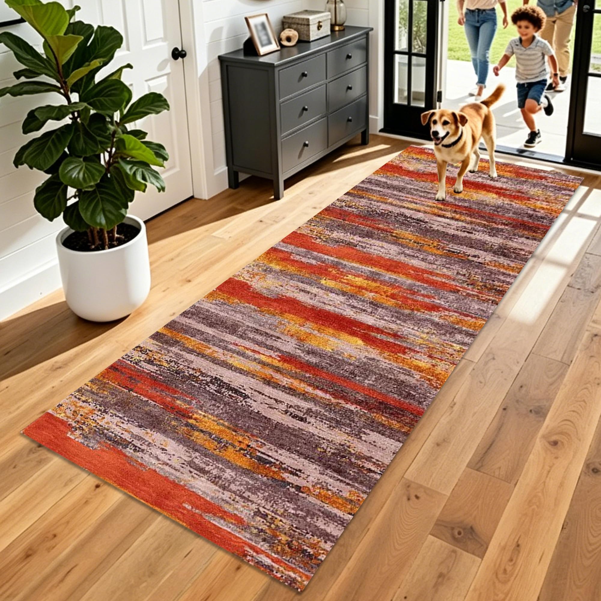 Alfombra de pasillo lavable 70x220 antideslizante para cocina comedor y entrada de casa