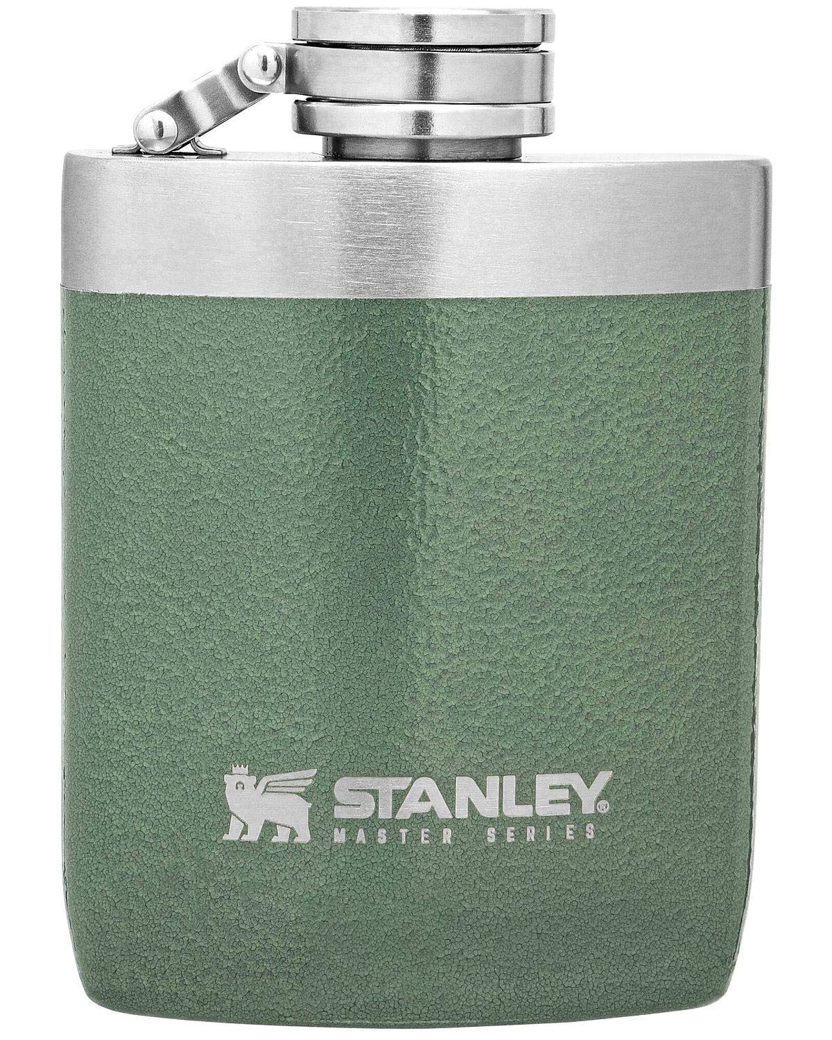 Stanley Master - Fiaschetta da 236 ml, con tappo in acciaio integrato, imboccatura larga da 1,0 mm, in acciaio inox, per un facile riempimento e versamento, con tappo a prova di perdite, per campeggio