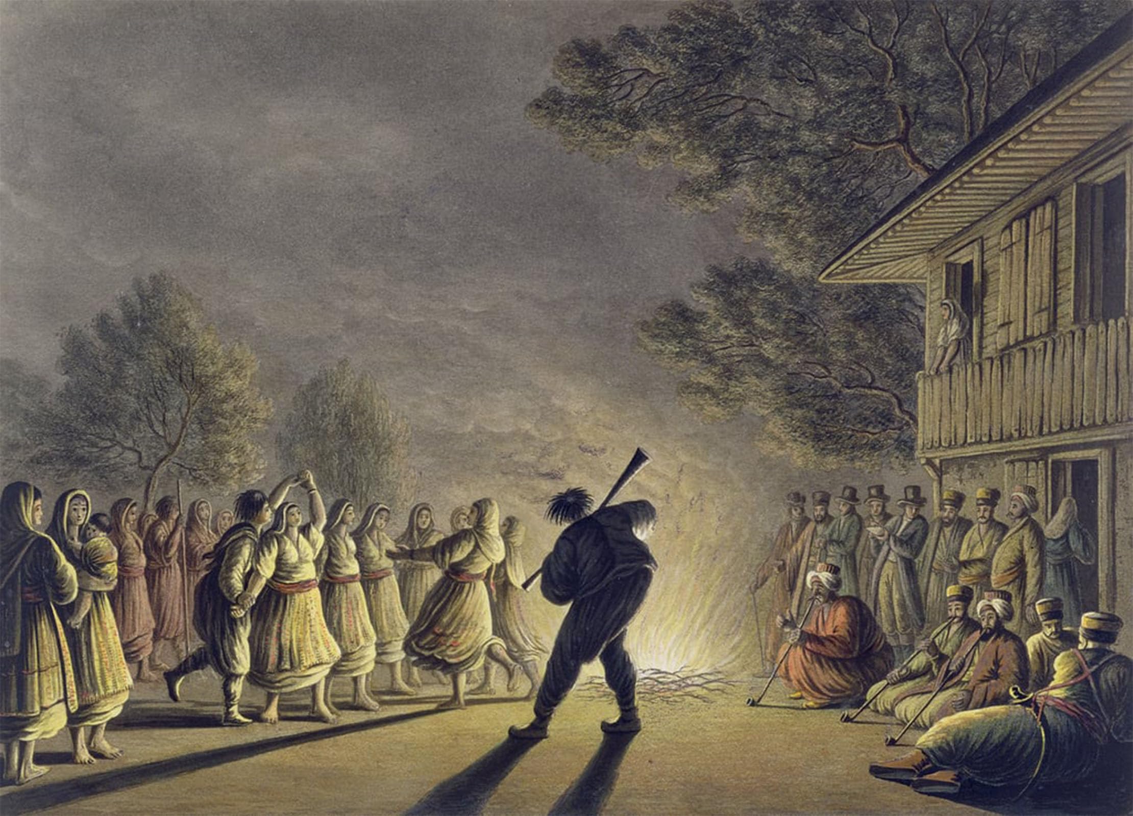POSTERIIk Famous Animal Posters Vintage Picture the Dance of the Peasants by Mayer Modern Wall Decor for Home Decor 60x90cm