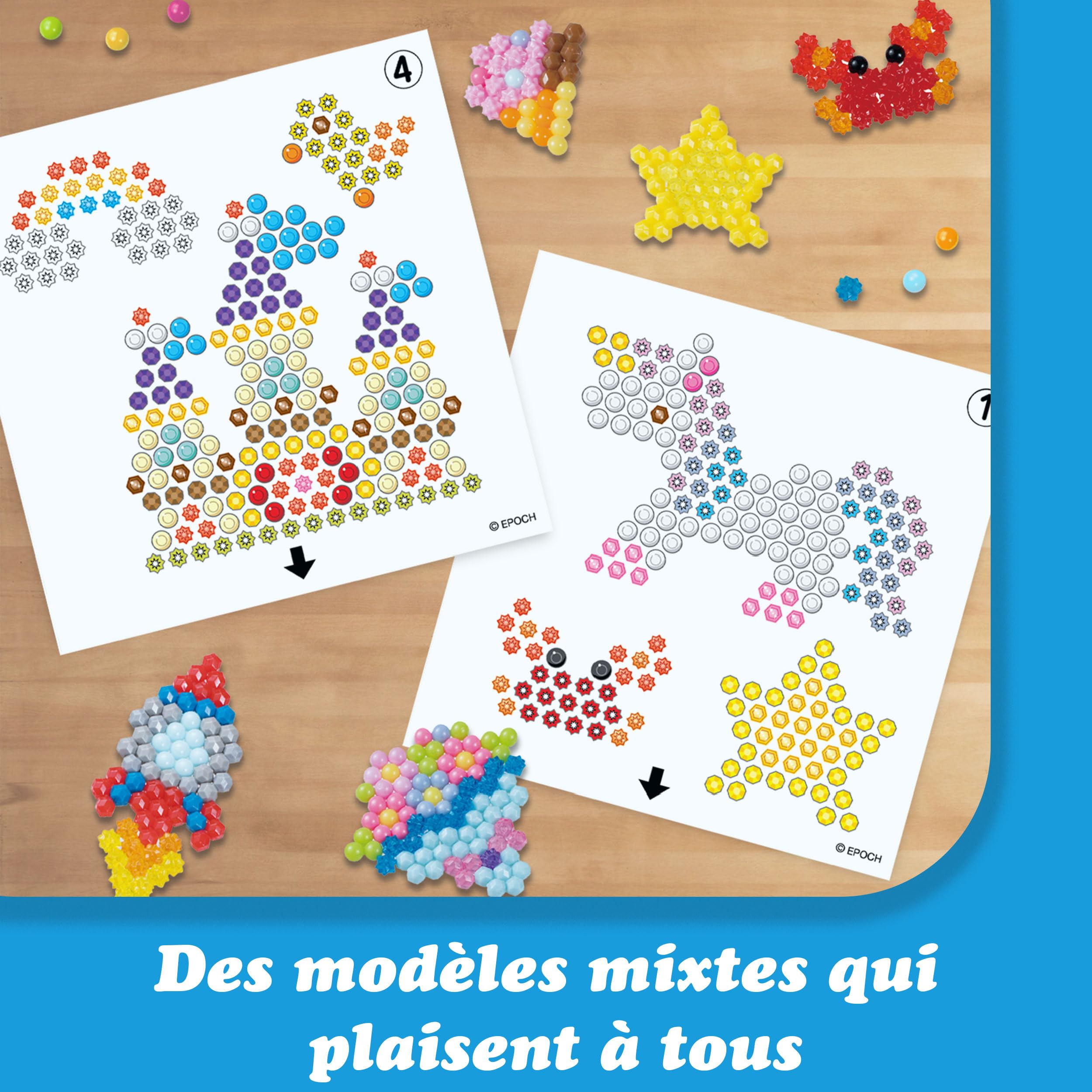 Aquabeads - Mon Grand Atelier de création - Kit de Loisirs créatifs - Activité Manuelle Enfants en Toute autonomie - Coffret de Perles Qui collent avec de l'eau - Jouet Enfant 4 Ans et + - 31775
