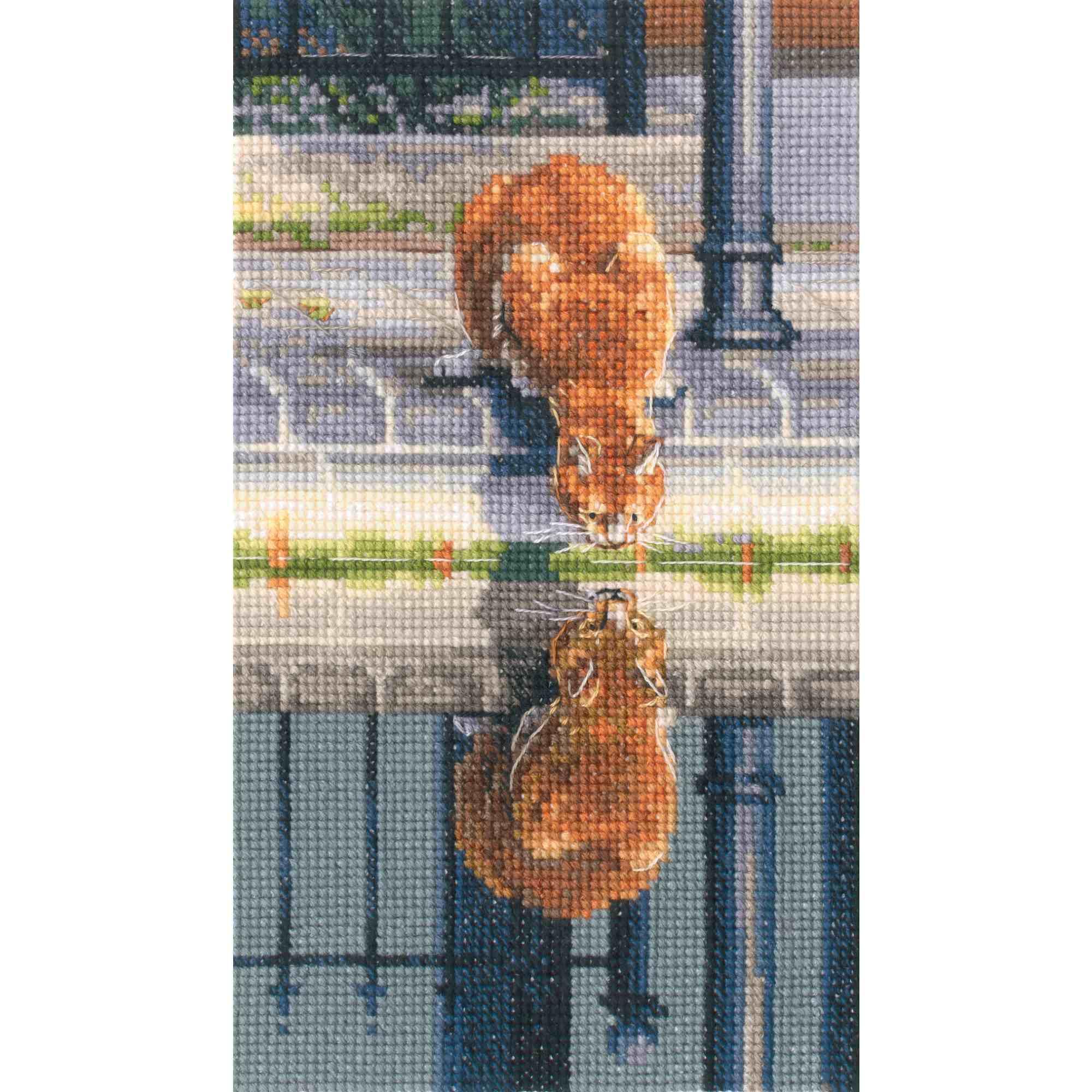 Kit Point De Croix RTO - Chats "Je Rends Le Monde Plus Beau" - Taille 18x25 Cm