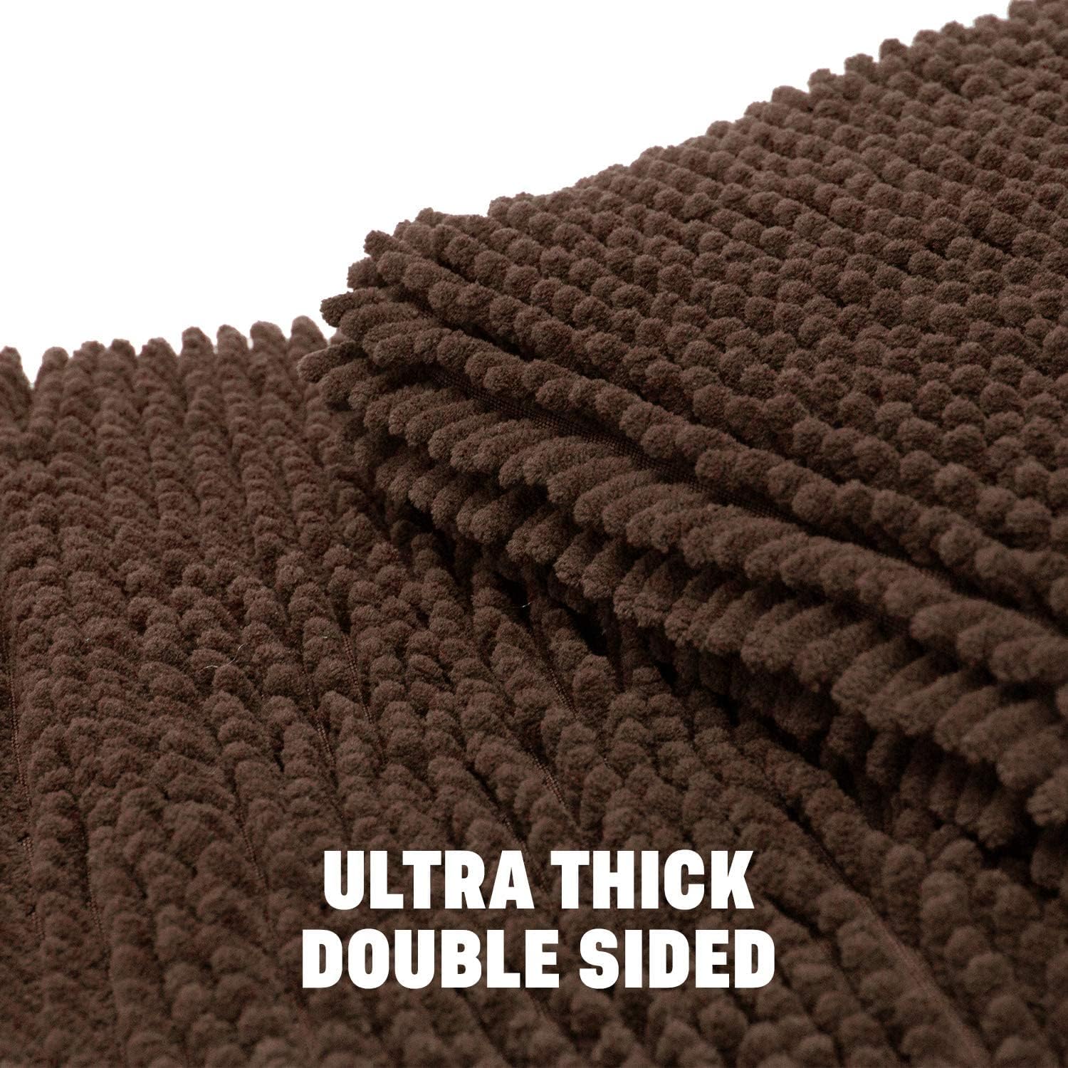 review Downtown Pet Supply - Dog Crate Mat - Soft Microfiber Water Absorbent Mat - Machine Washable Dog Bed or Cat Bed - Brown - 47 in x 29 in - Large Dog Bed