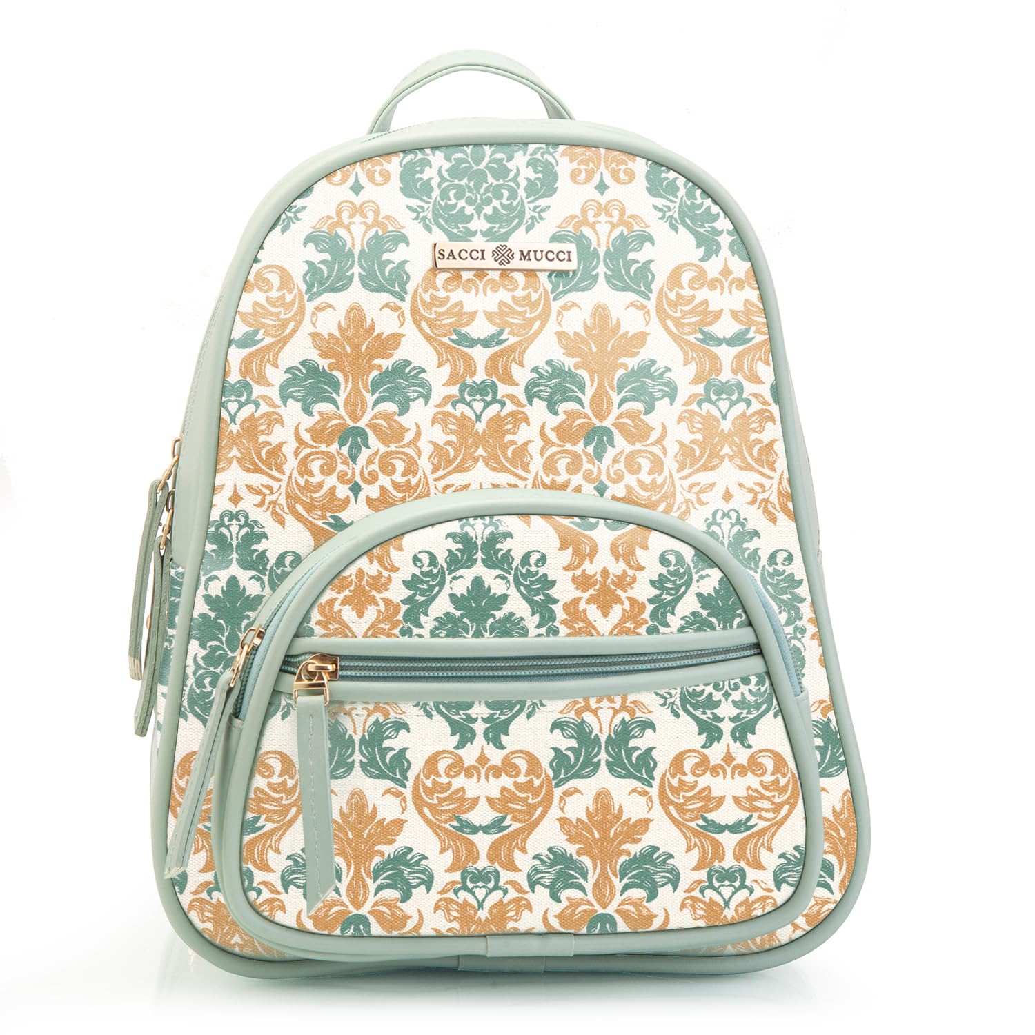 SACCI MUCCI Backpacks for girls latest | hand bag for women Trendy | college bags for girls Mini Small Women Backpacks Womens Kids Girls - Damask (Mint Green) (B0C7PLJH5F) Amazon Price History, Amazon Price Tracker
