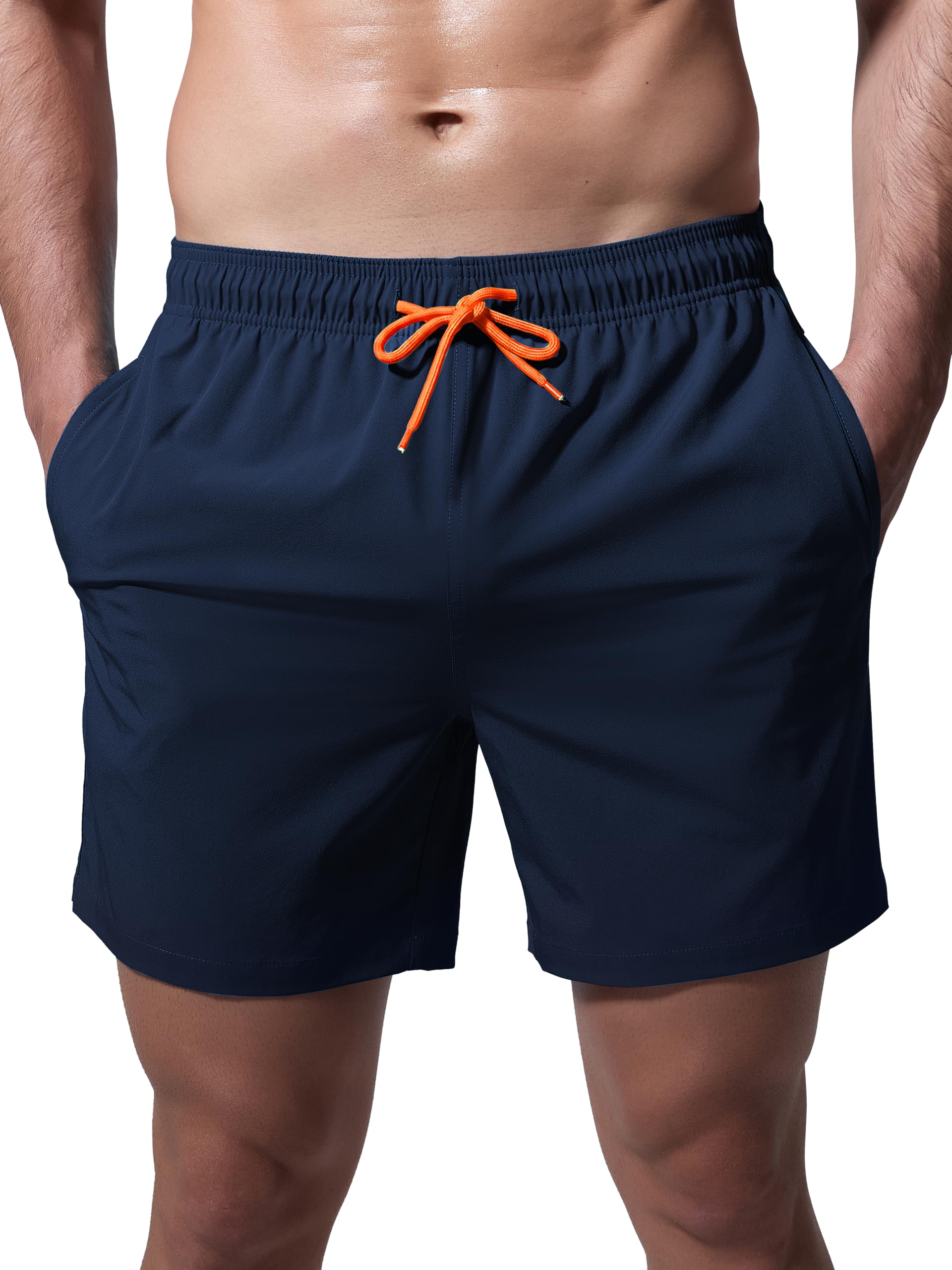 Arcweg Badehose für Herren Jungen Badeshorts für Männer Kurz Schnelltrocknend Beachshorts Boardshorts Strand Shorts mit Mesh-Futter und Verstellbarem Tunnelzug