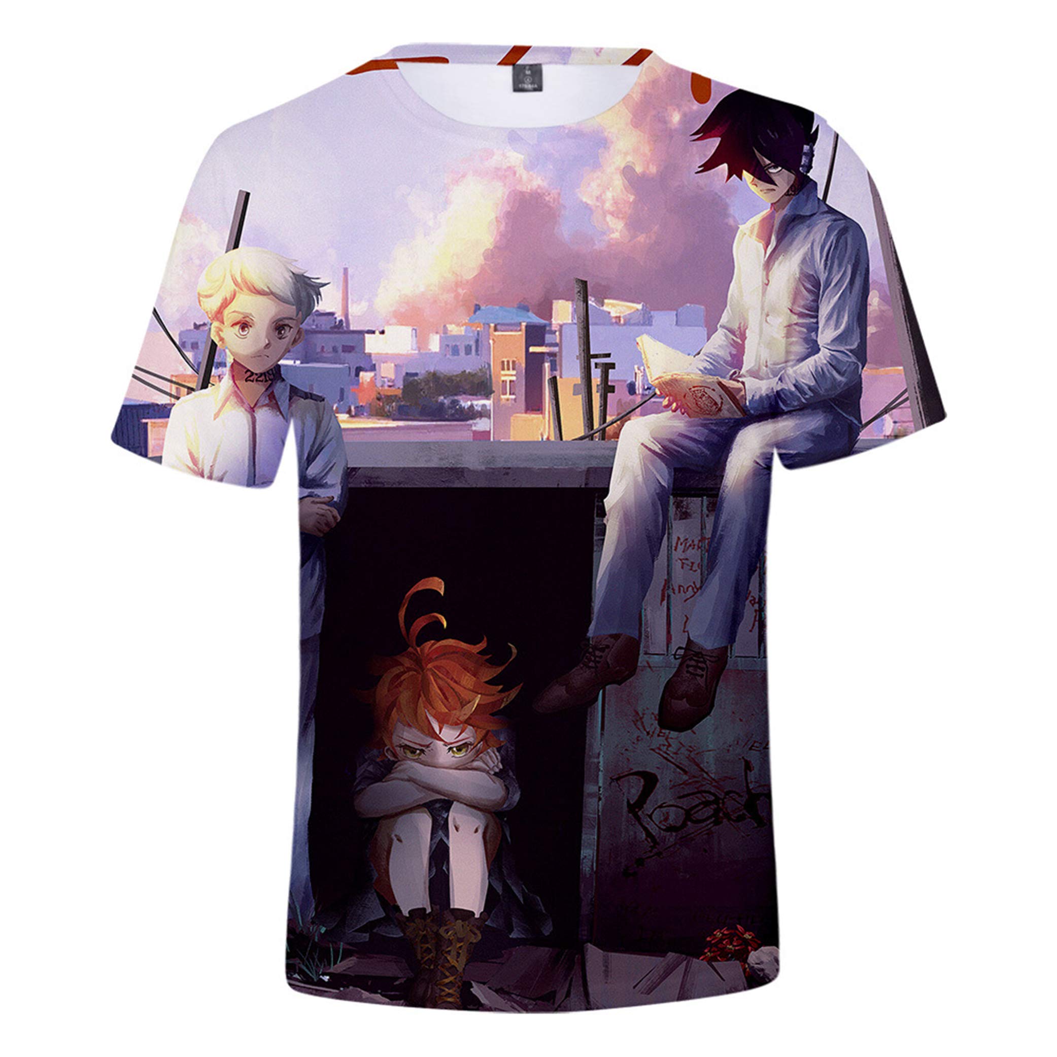 The Promised Neverland Shirt Anime Cosplay T-Shirt Top for Teens Women/Men