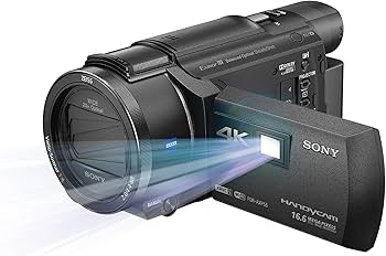 Sony FDR-AXP55 BIONZ X 4K Handycam with Built-in Projector, Black