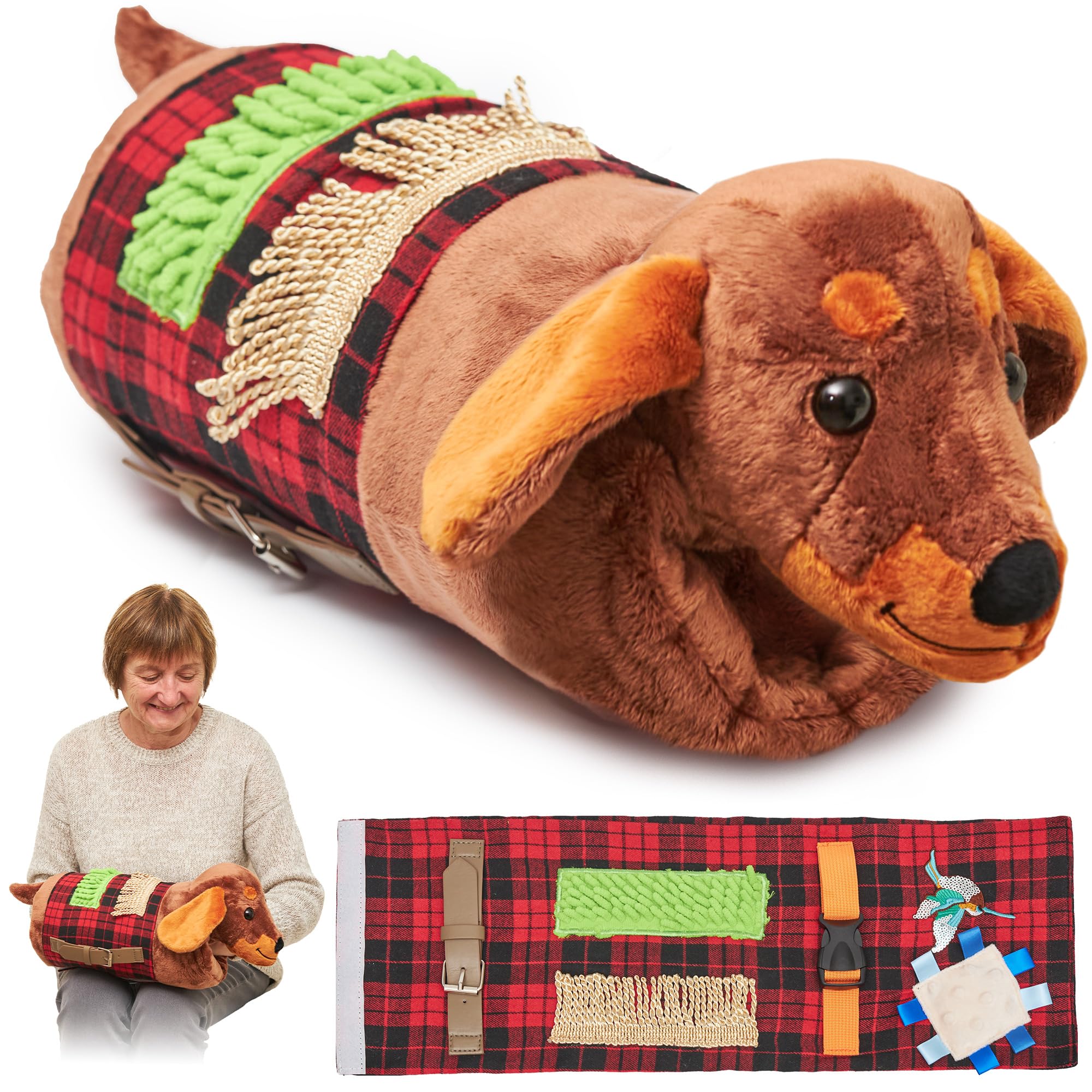 Fidget Muff et Couverture pour Personnes Âgées | Articles Sensoriels pour Adultes | Jouets Fidget pour Seniors | Cadeaux pour Les Résidents des Maisons de Retraite | Couverture Sensorielle