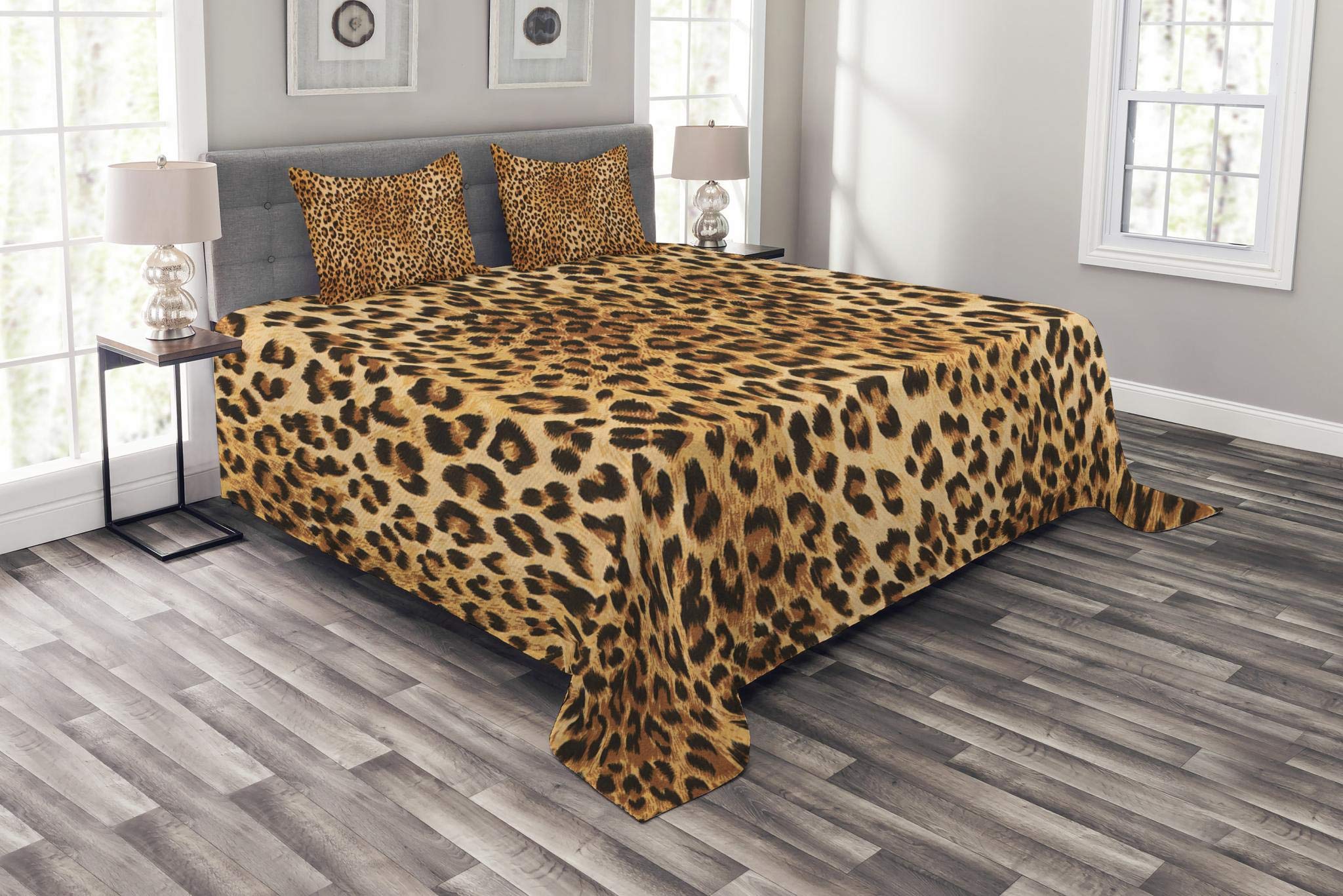 Buy Lunarable Animal Print Bedspread, Wild Animal Leopard Skin Pattern