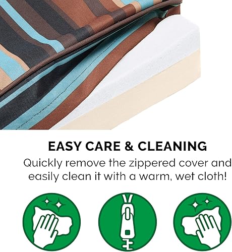 Miniatura 7 de Furhaven Cama para perros medianosgrandes de hasta 55 libras, espuma viscoelástica resistente al agua, funda extraíble lavable, lona poliéster,