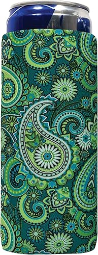 Miniatura 3 de QualityPerfection Fundas delgadas para enfriar latas, diseño de cervezabebida energética de neopreno de 12 onzas, termoenfriadores para bebidas