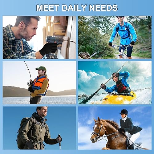 Miniatura 6 de Fingerless Workout Gloves for Men and Women, Black Half-Finger Work Gloves, Fitness Exercise Gloves for Yoga, Weight Lifting, Cycling, Gym, Running,