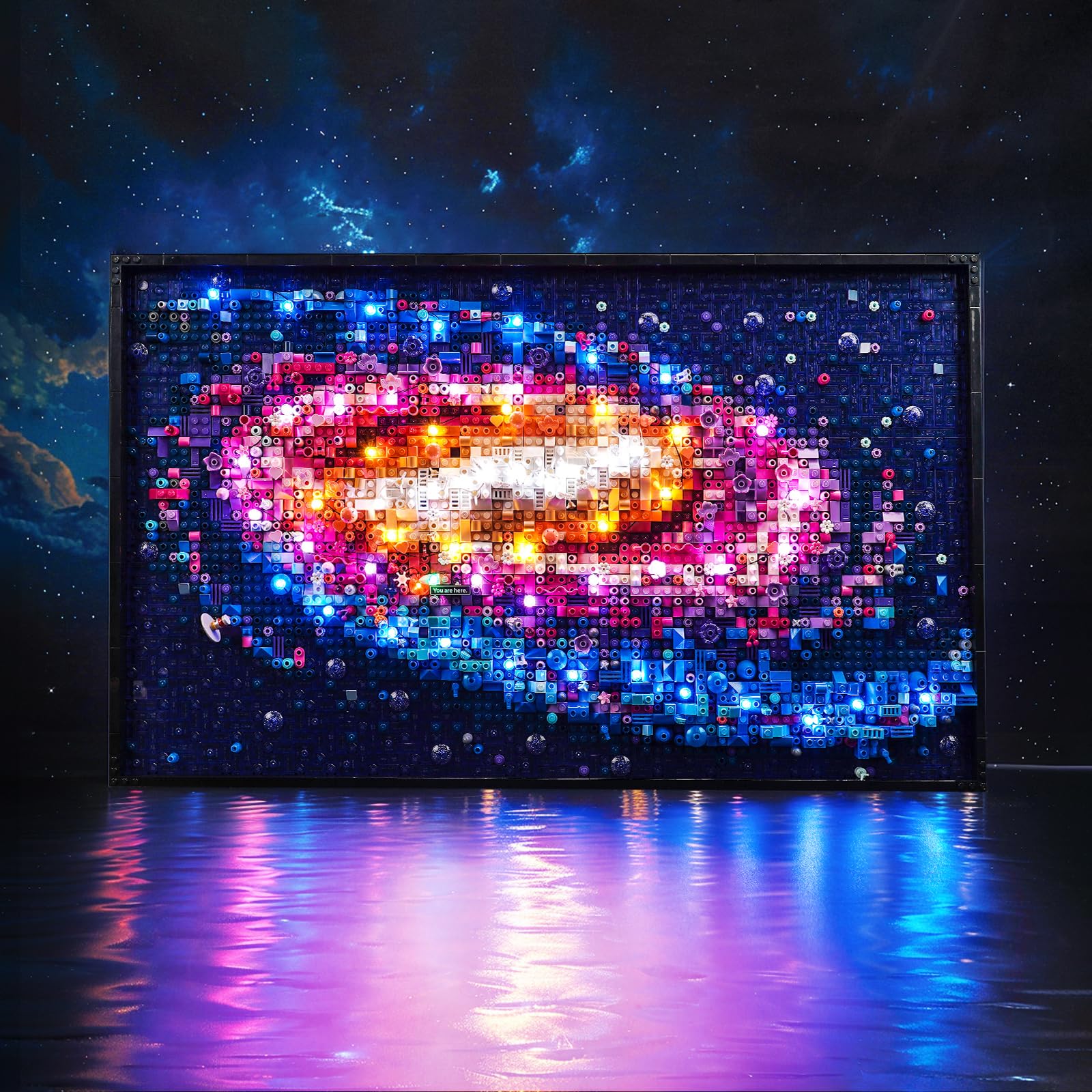 Light Kit for Lego Art The Milky Way Galaxy, Lighting Set for Lego 31212 The Milky Way Galaxy Set - Not Include Models, Just Light Kit